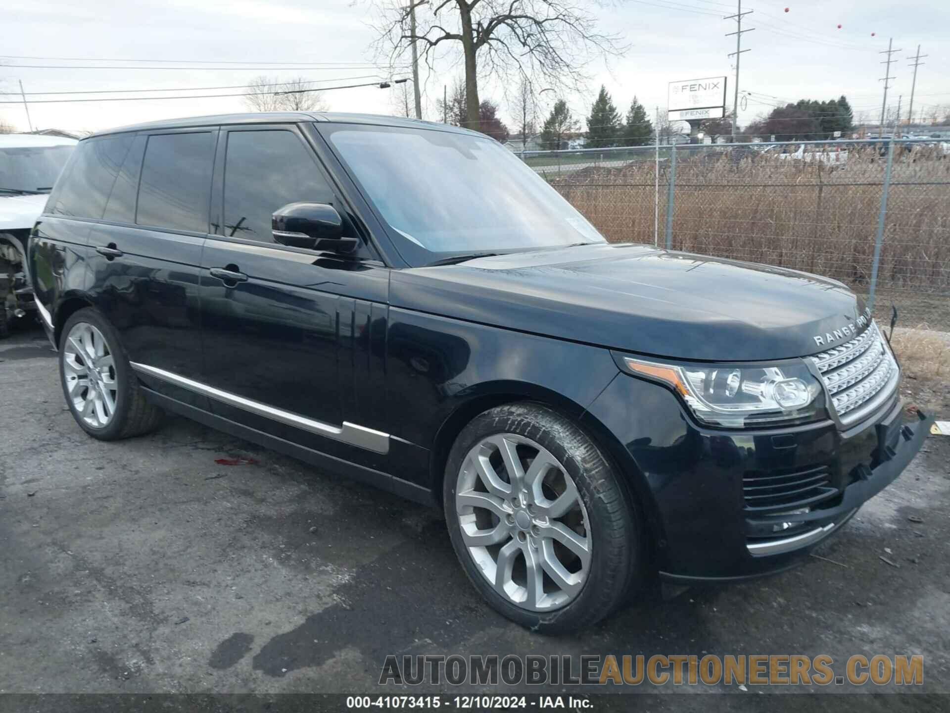 SALGS2VF9GA268835 LAND ROVER RANGE ROVER 2016