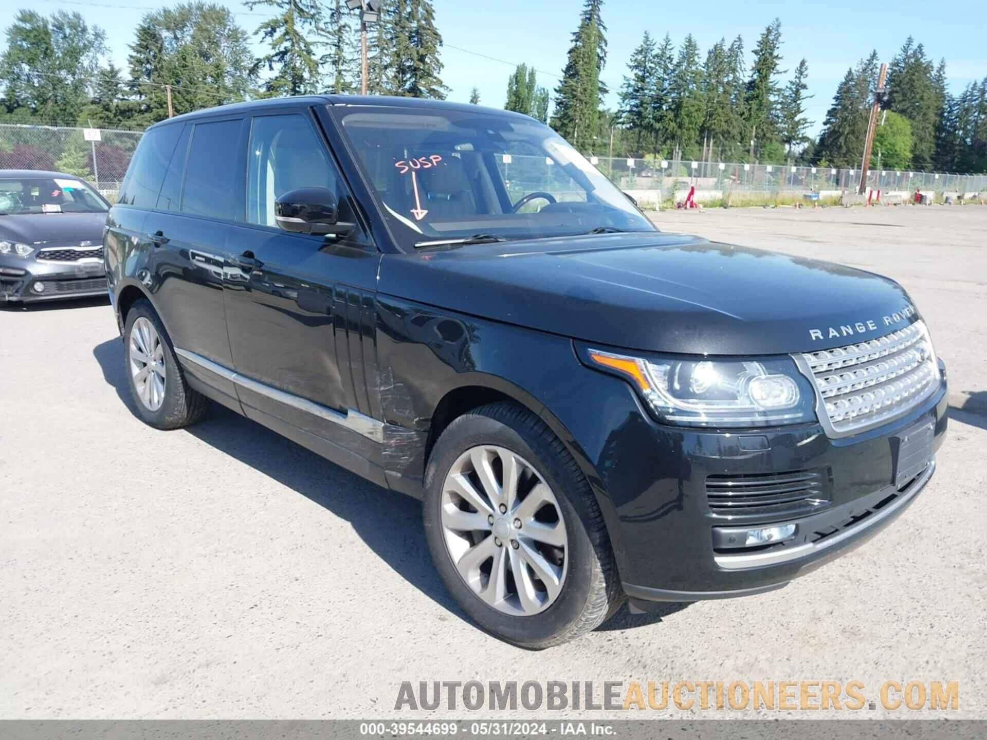 SALGS2VF9GA278880 LAND ROVER RANGE ROVER 2016