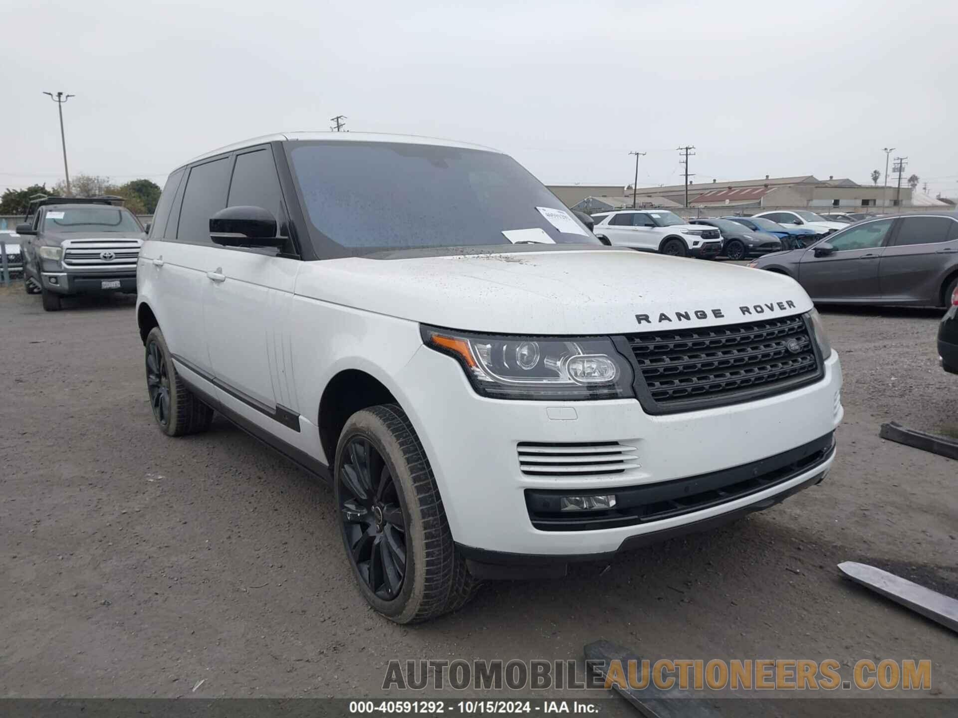 SALGS3EF0GA272939 LAND ROVER RANGE ROVER 2016