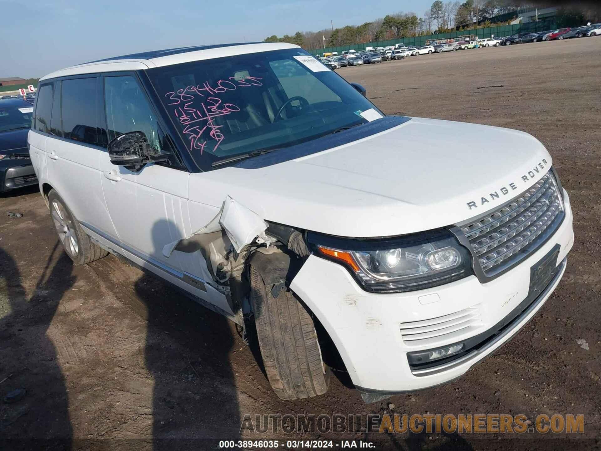 SALGS3TFXFA220834 LAND ROVER RANGE ROVER 2015