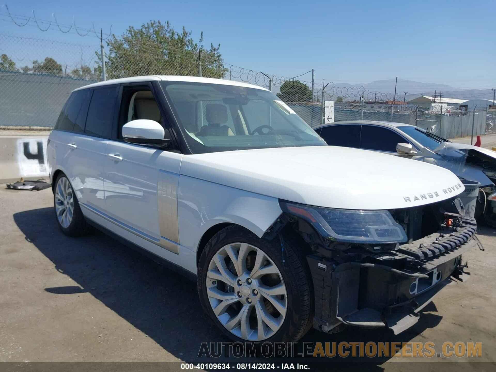 SALGS4RY5LA409322 LAND ROVER RANGE ROVER 2020