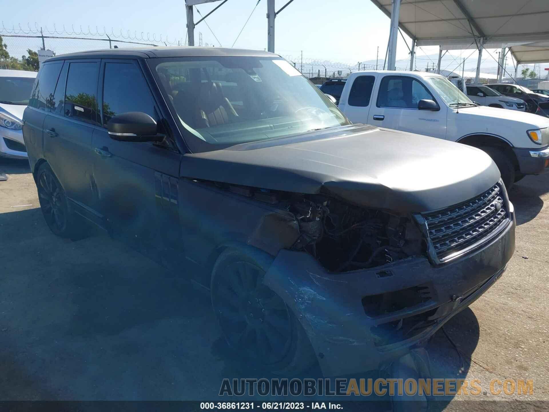 SALGV2EFXGA246219 LAND ROVER RANGE ROVER 2016