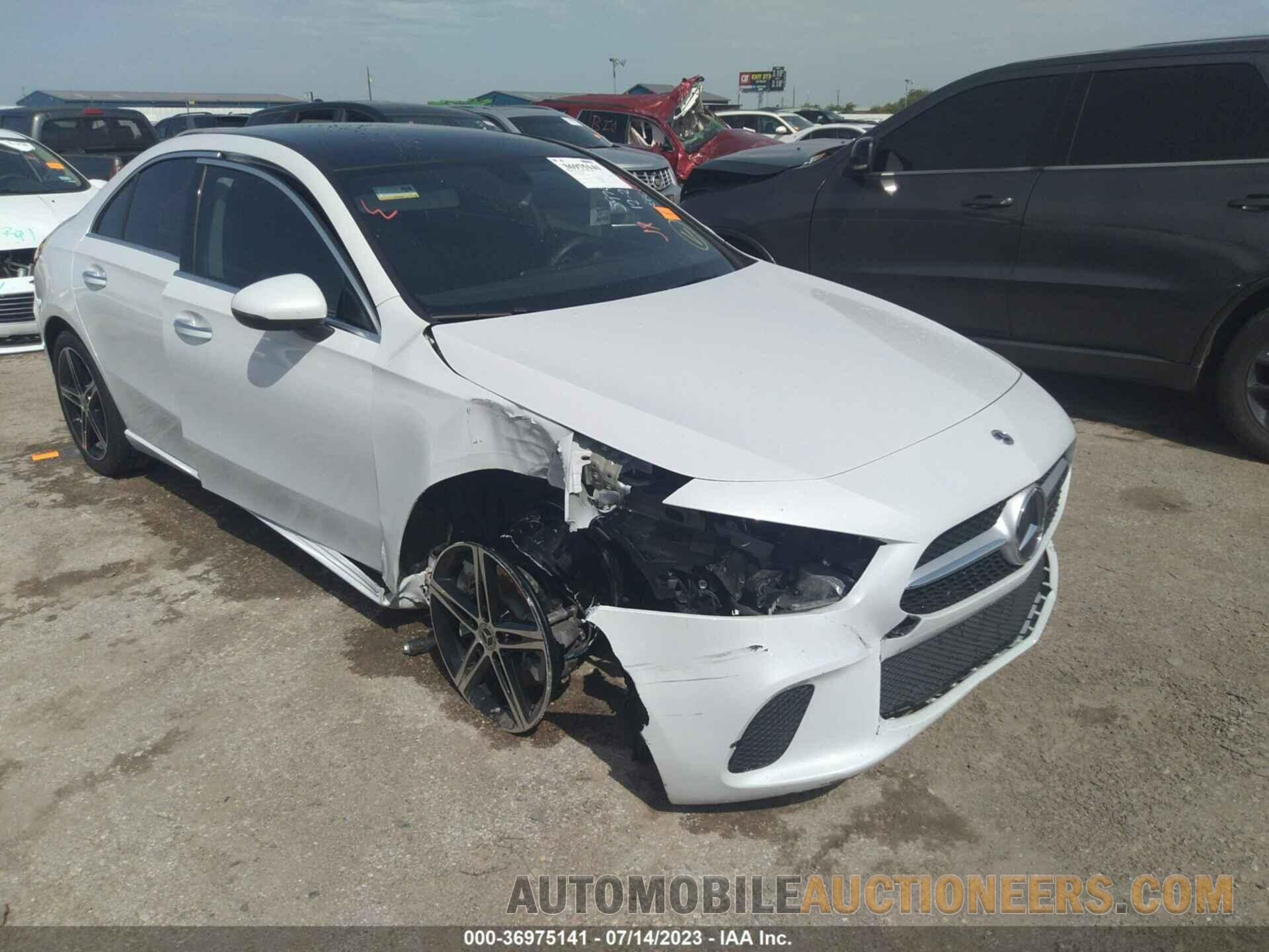 W1K3G4EB1NJ355857 MERCEDES-BENZ A-CLASS 2022