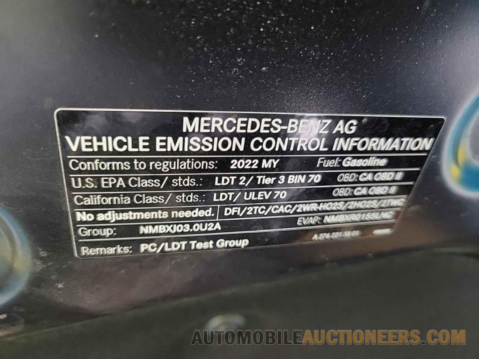 W1N0G6EB7NG076525 MERCEDES-BENZ GLC 2022