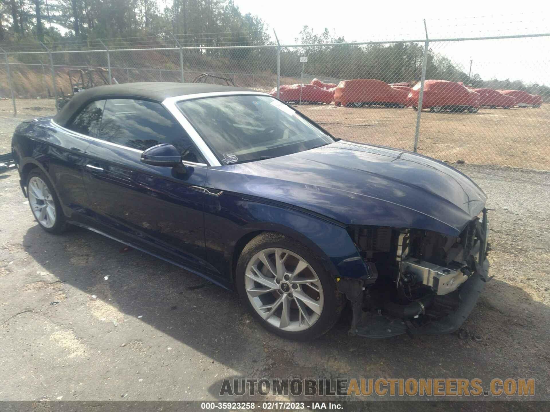 WAU2AGF53NN003001 AUDI A5 CABRIOLET 2022