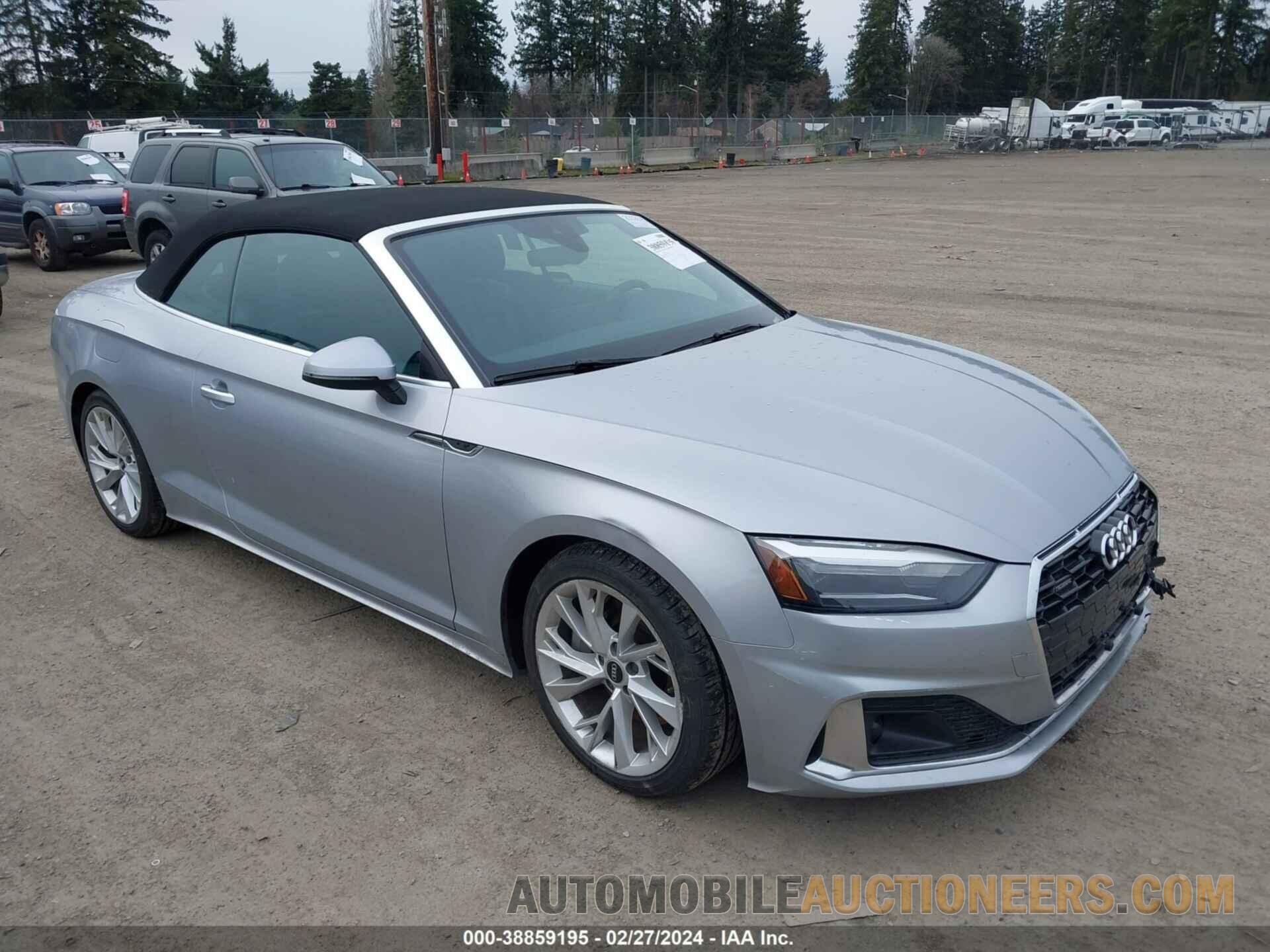 WAU2AGF57NN007505 AUDI A5 CABRIOLET 2022