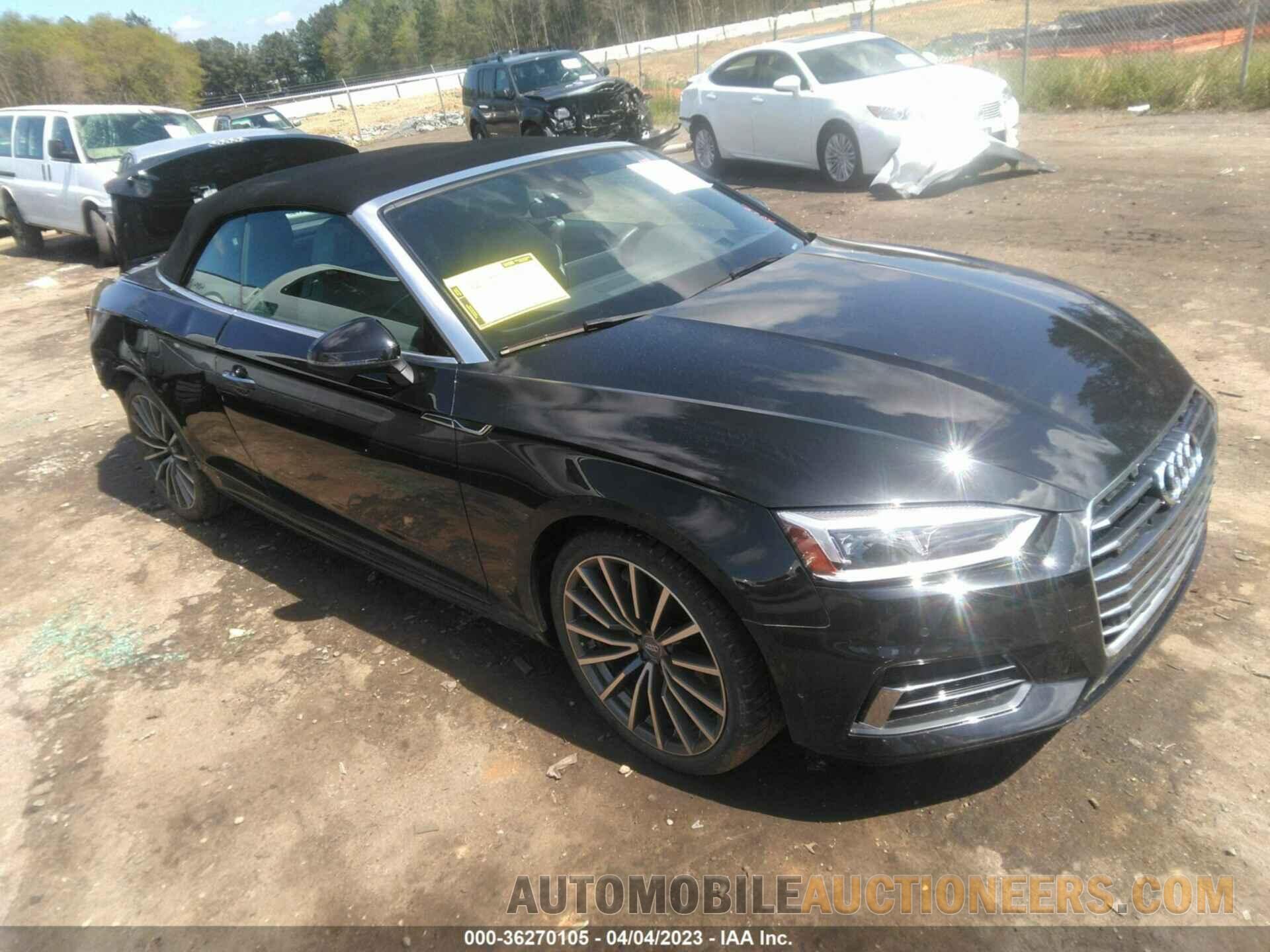 WAU2NGF52JN002548 AUDI A5 CABRIOLET 2018