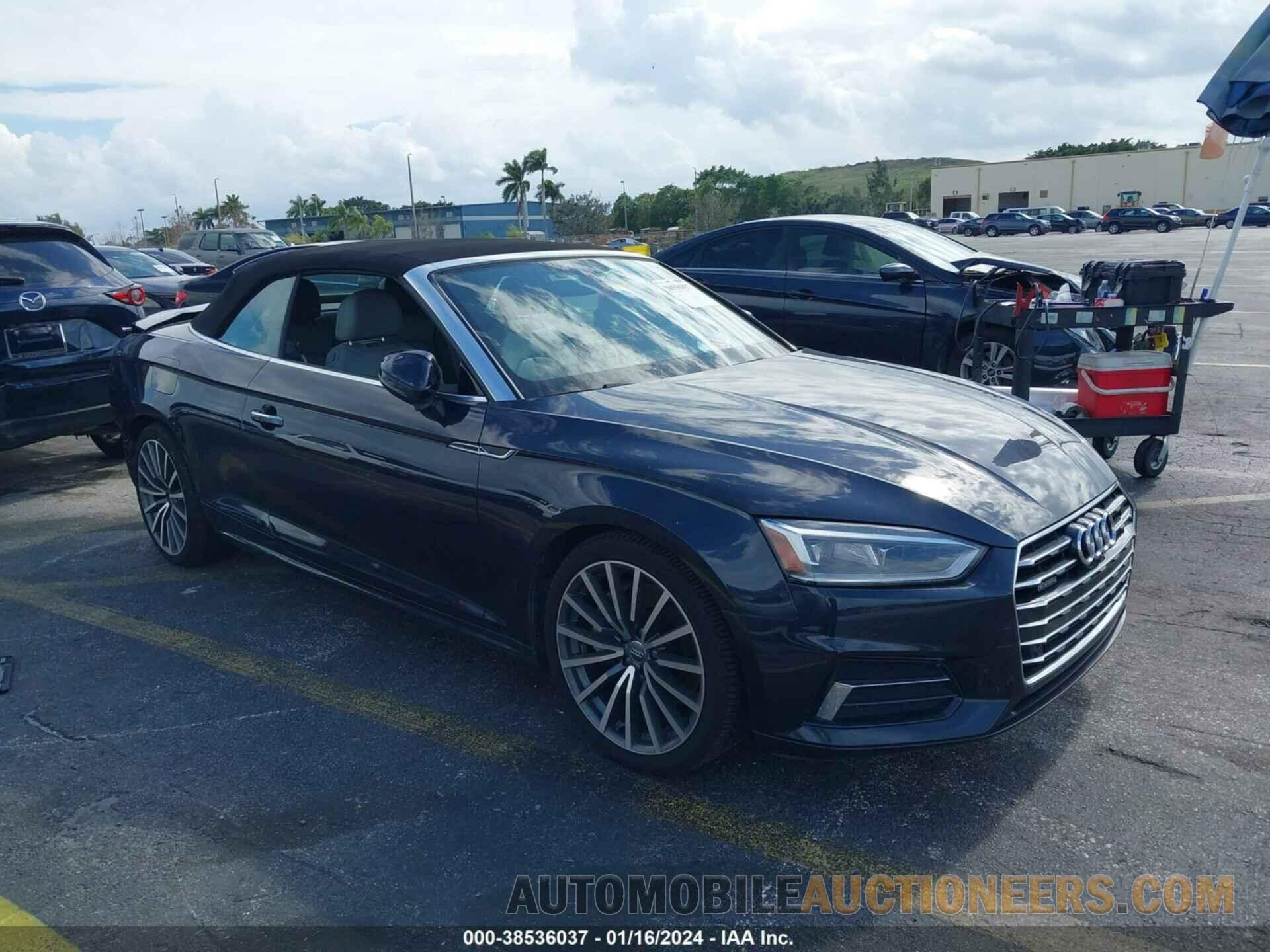 WAU2NGF56JN001449 AUDI A5 CABRIOLET 2018