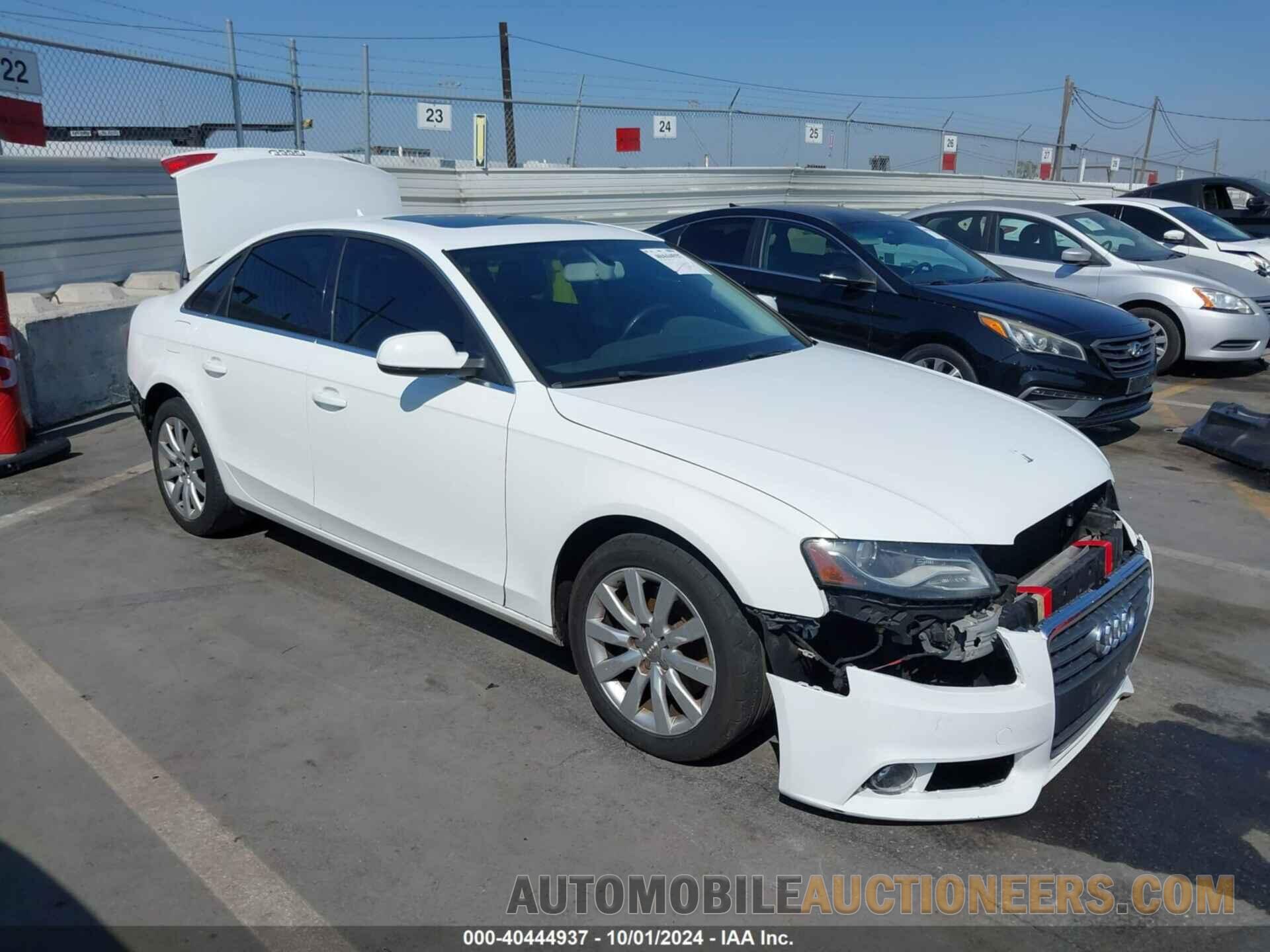 WAUAFAFL2CN004596 AUDI A4 2012