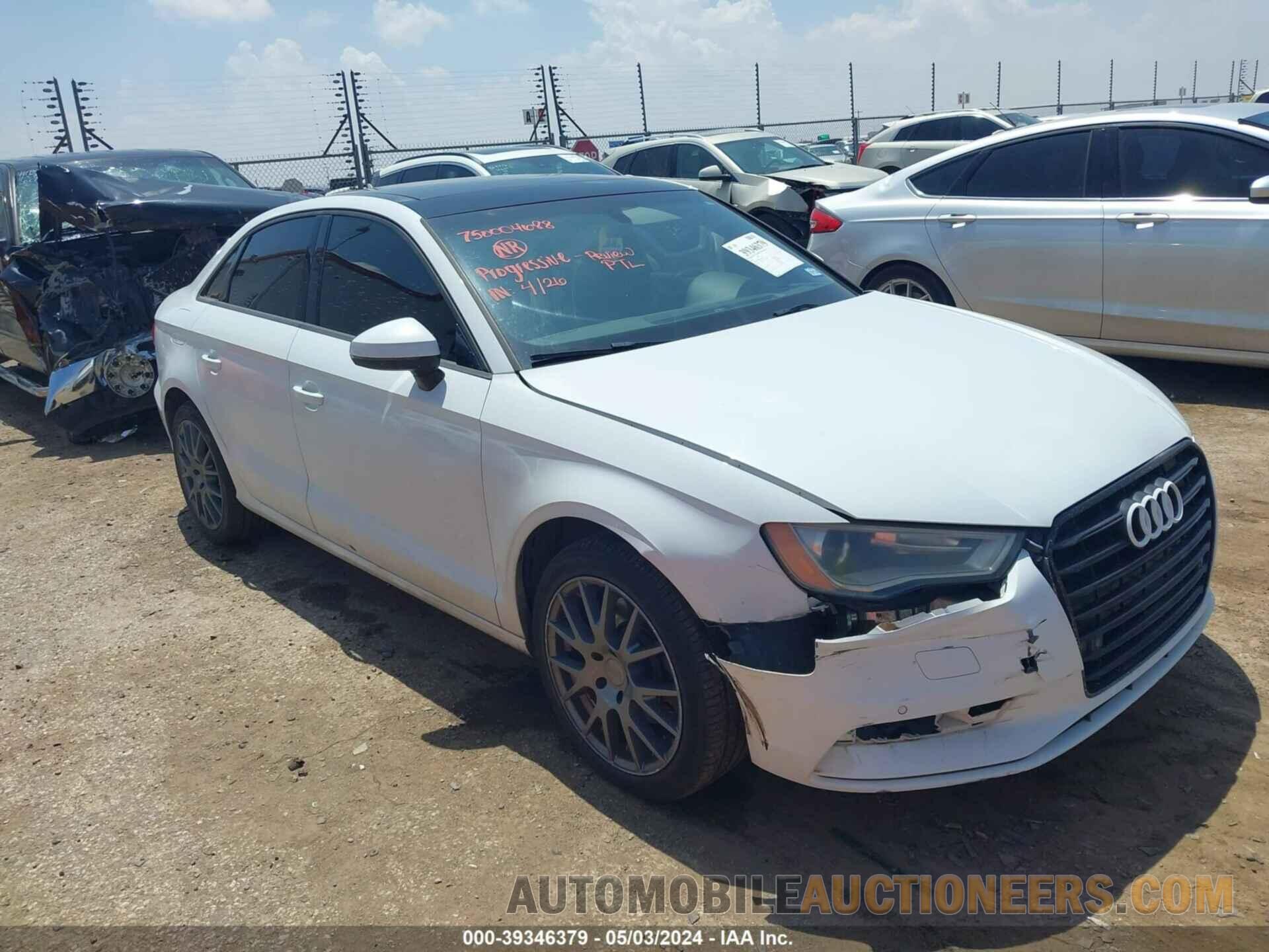 WAUB8GFF9G1082169 AUDI A3 2016