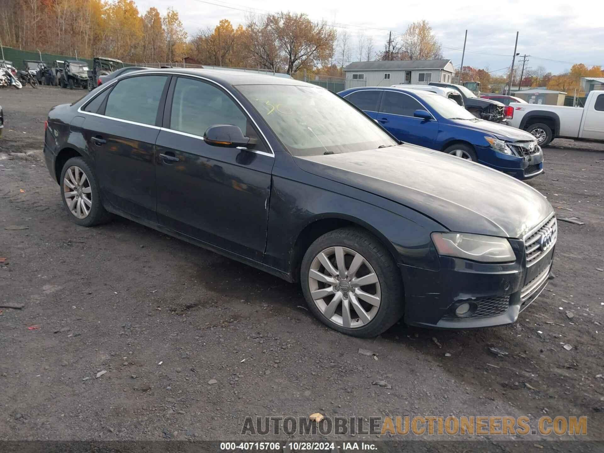 WAUBFAFL8CA117089 AUDI A4 2012