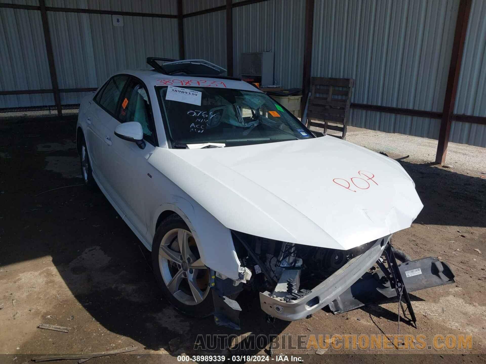 WAUDNAF40JA068598 AUDI A4 2018