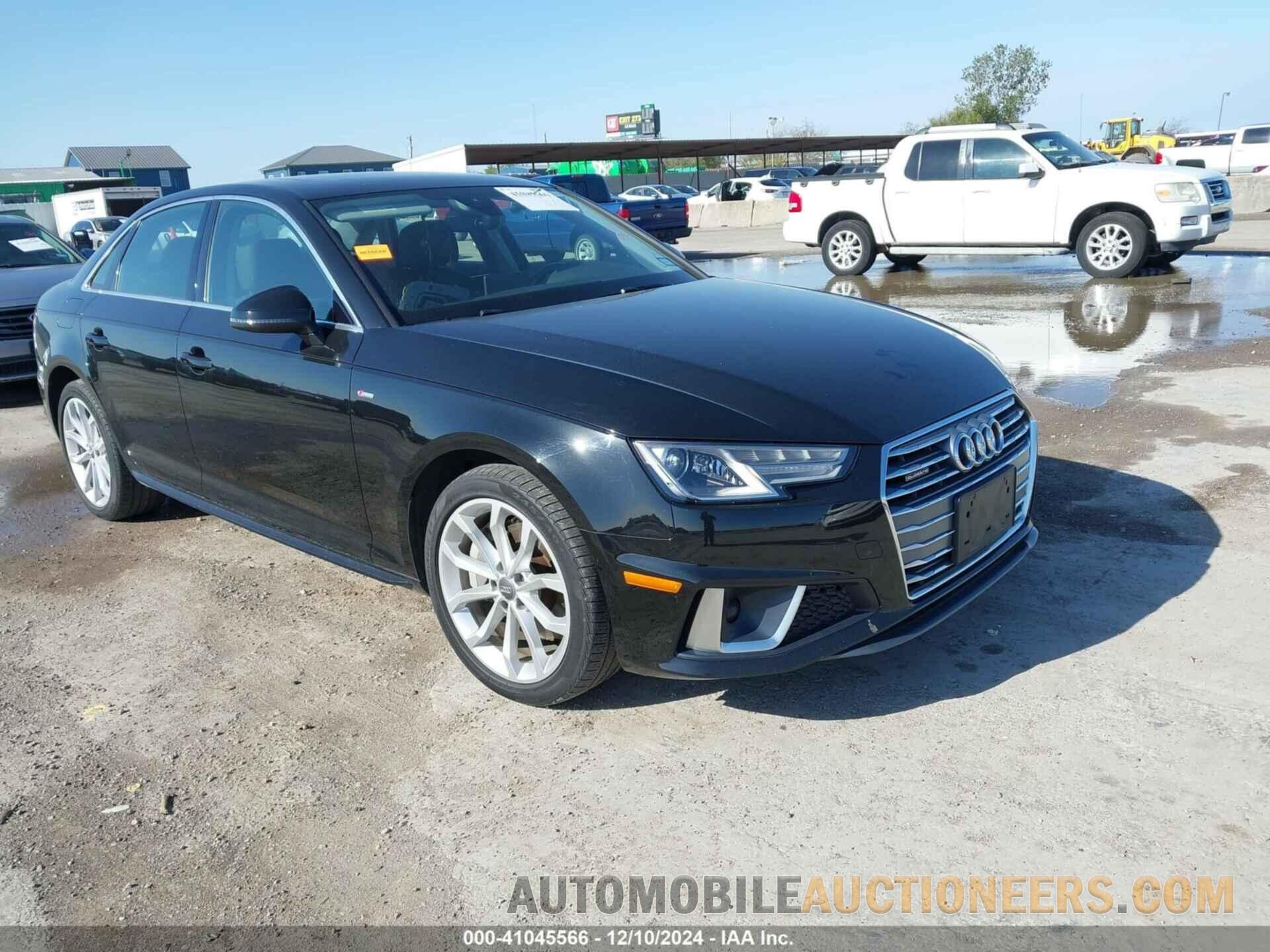 WAUDNAF40KA024392 AUDI A4 2019