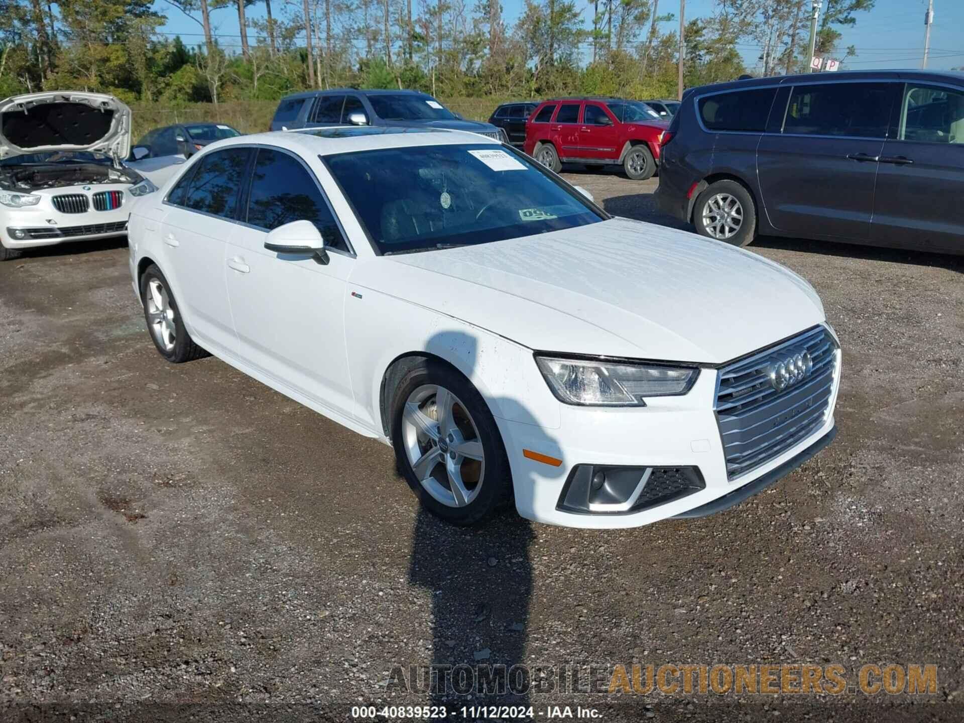 WAUDNAF40KA096953 AUDI A4 2019