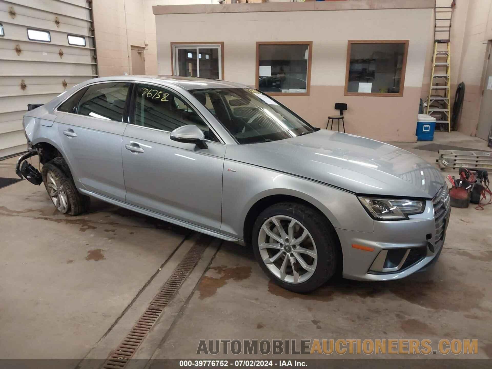 WAUDNAF41KN002443 AUDI A4 2019