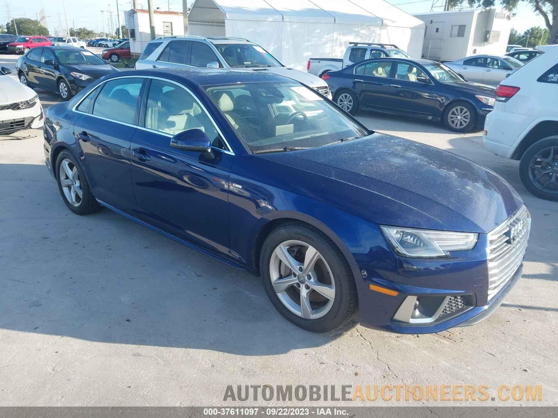 WAUDNAF41KN003589 AUDI A4 2019