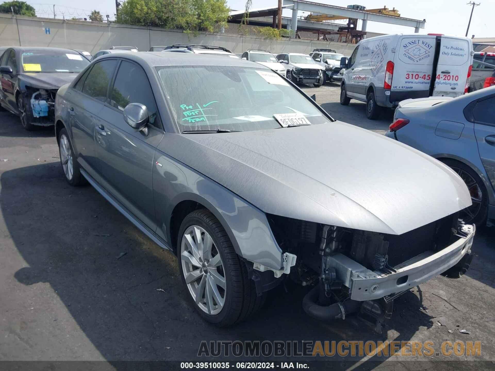 WAUDNAF42JA139641 AUDI A4 2018