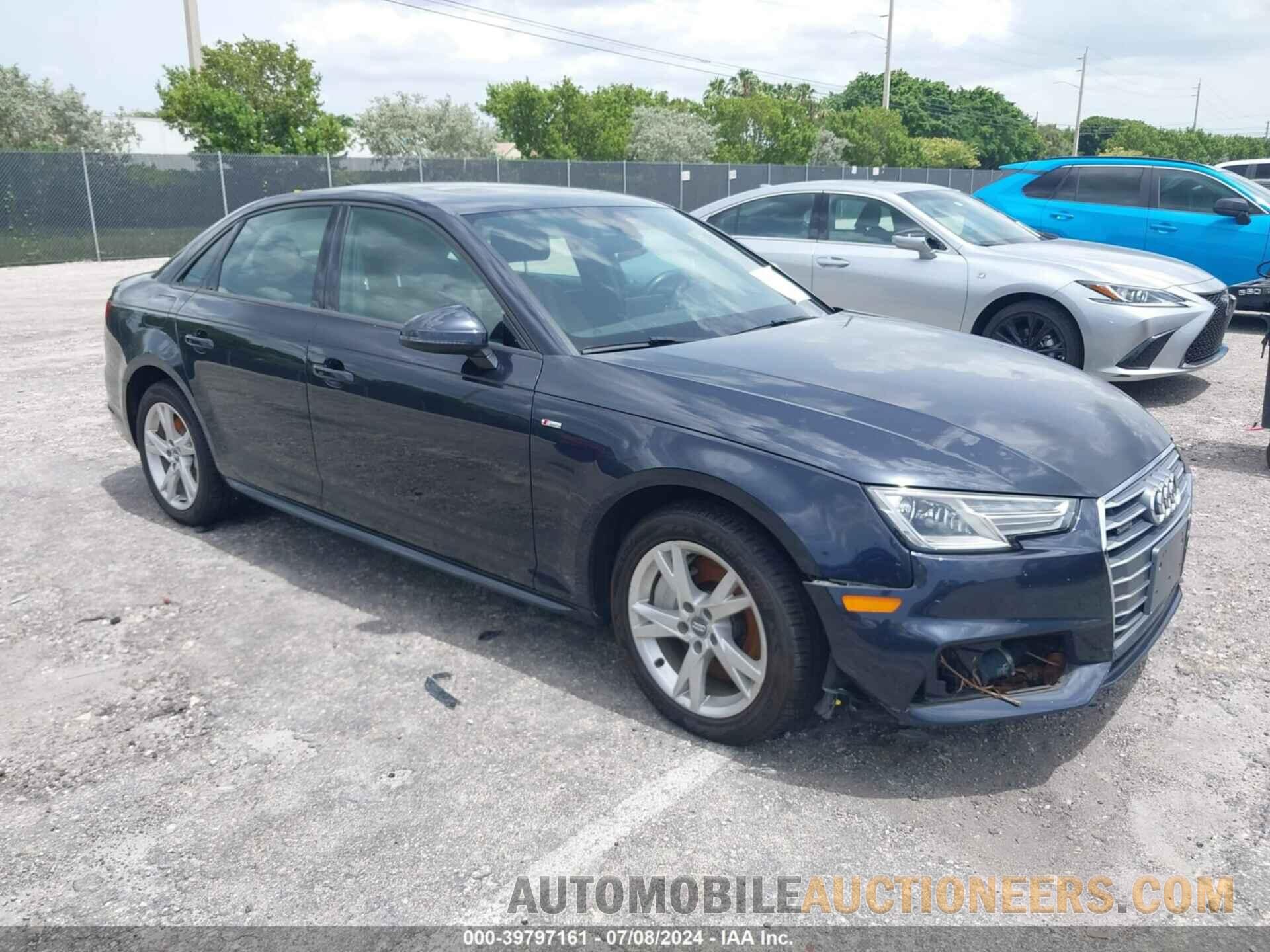 WAUDNAF42JA139719 AUDI A4 2018