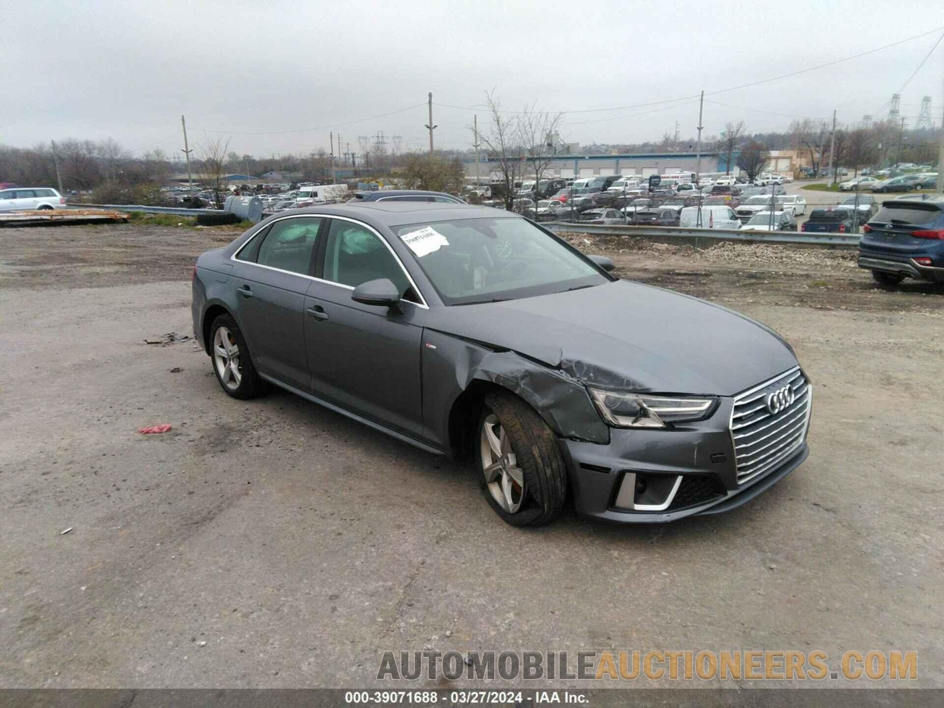 WAUDNAF42KN020045 AUDI A4 2019