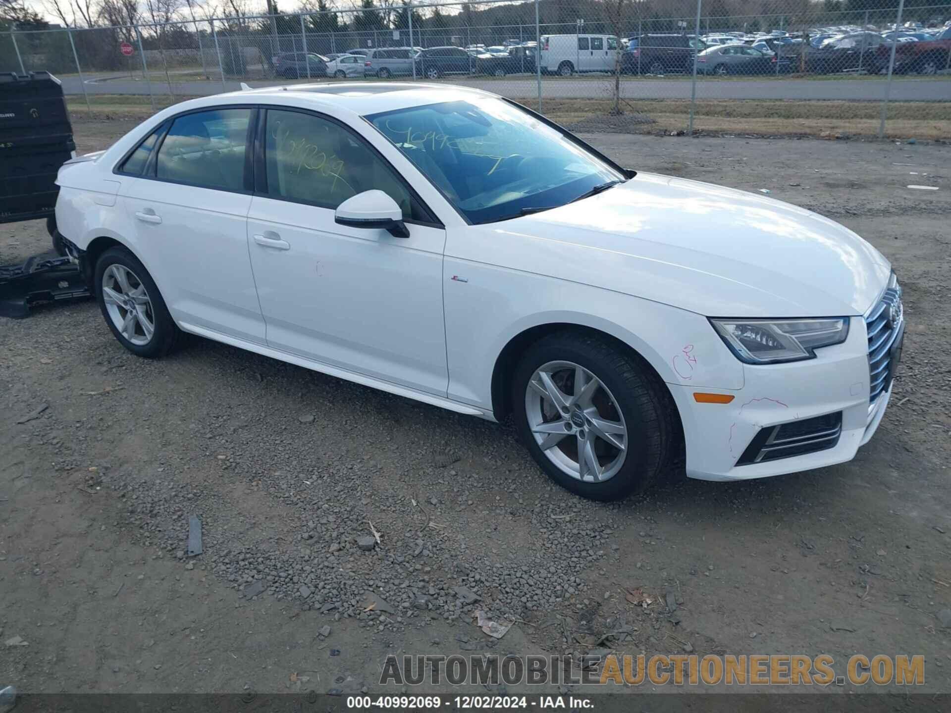 WAUDNAF43JA140877 AUDI A4 2018