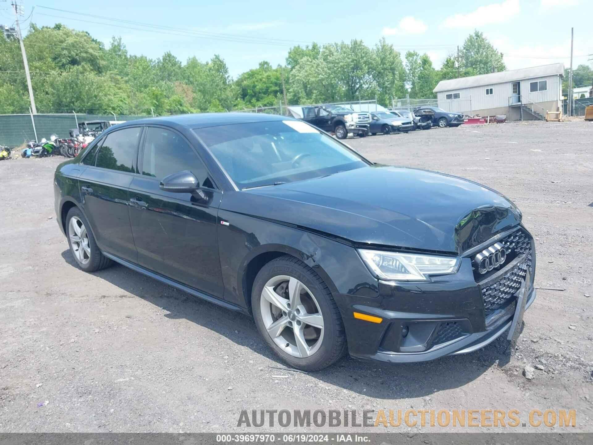 WAUDNAF43KN019535 AUDI A4 2019