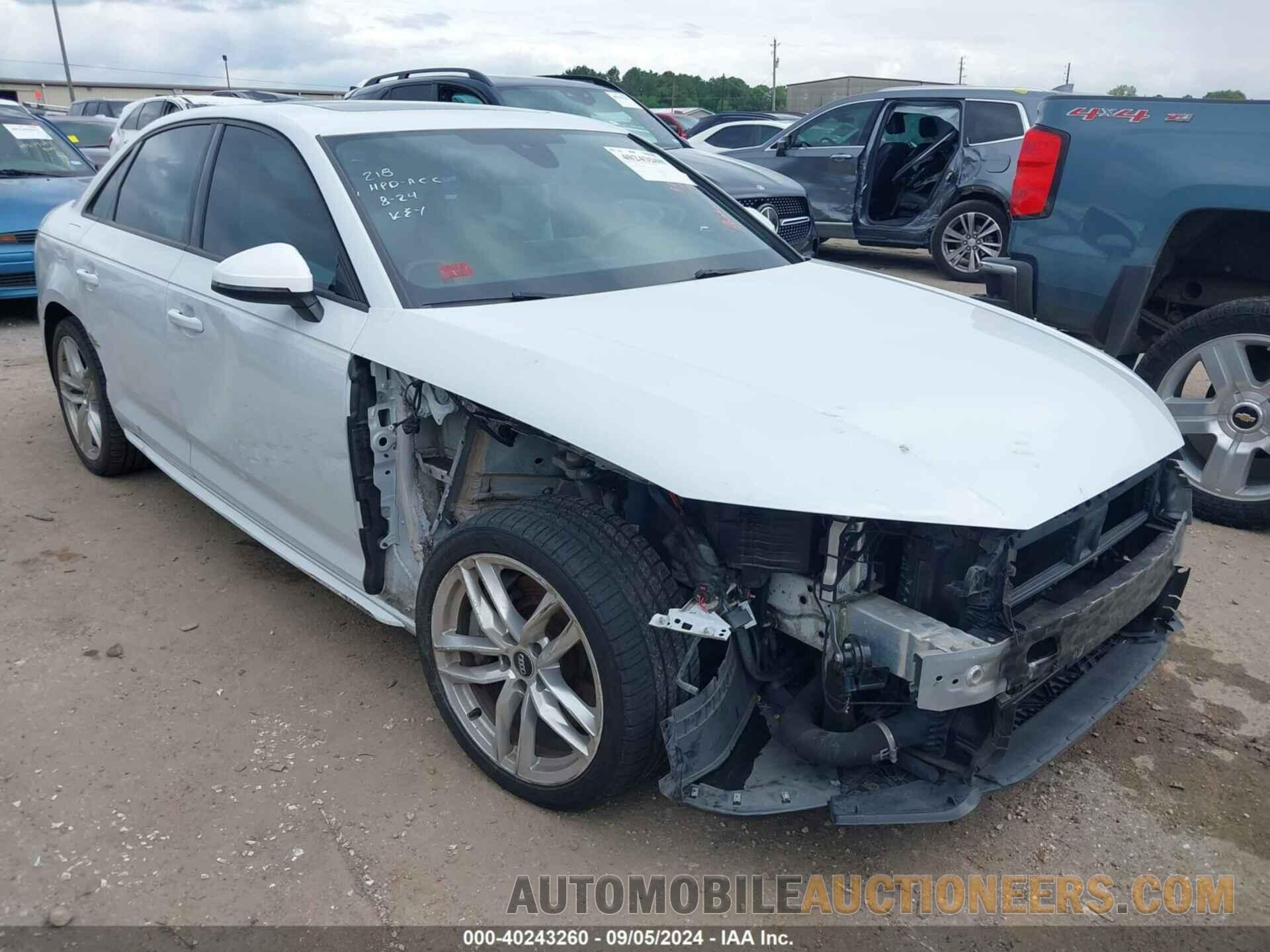 WAUDNAF44HN046848 AUDI A4 2017