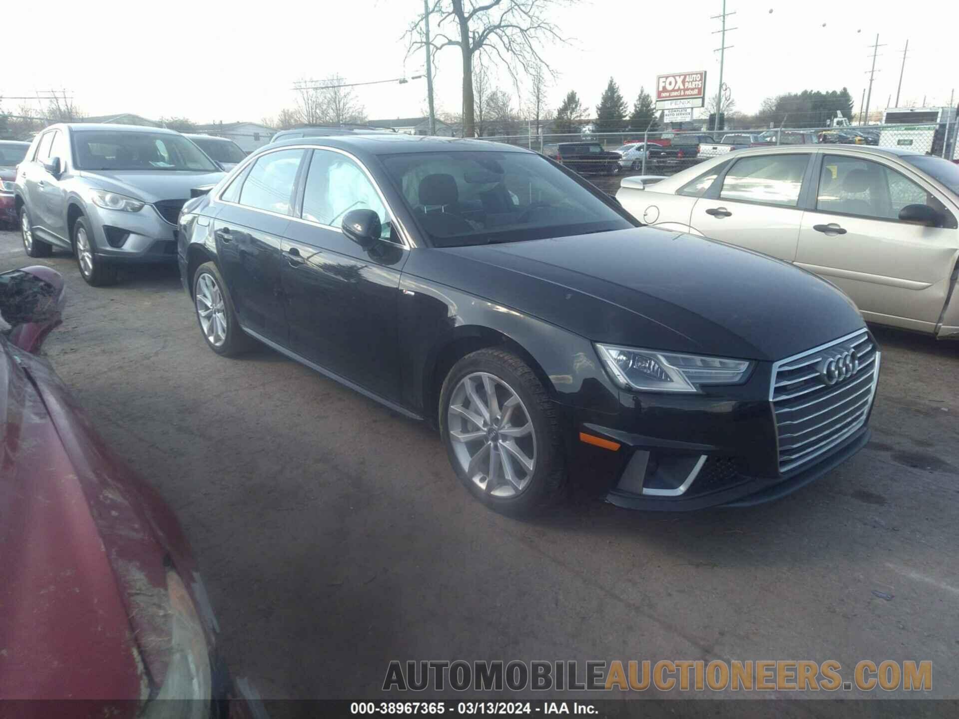 WAUDNAF44KN018586 AUDI A4 2019