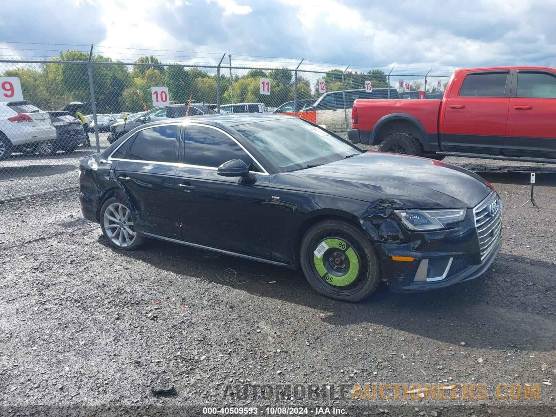 WAUDNAF44KN020306 AUDI A4 2019