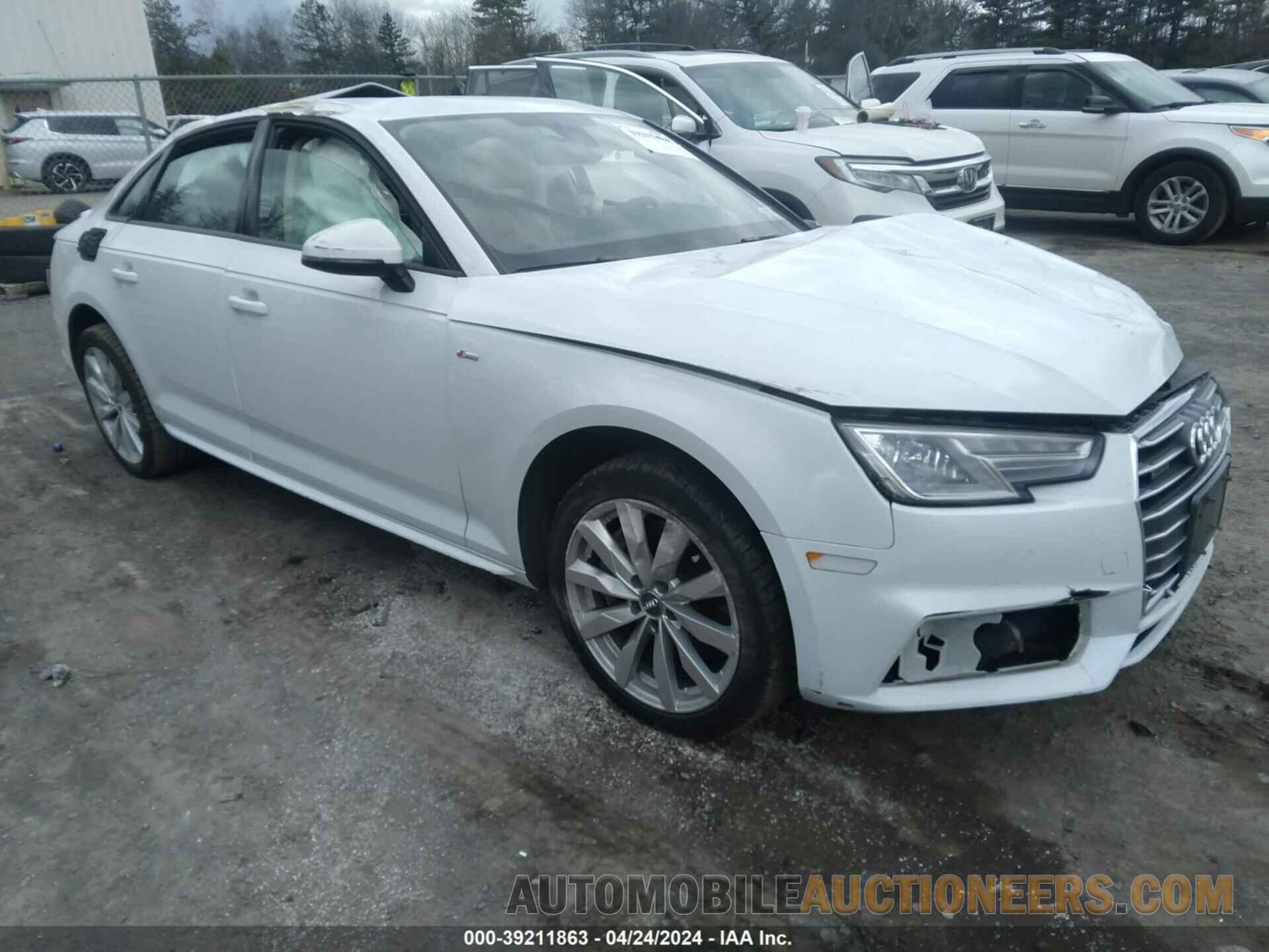 WAUDNAF45JA203879 AUDI A4 2018