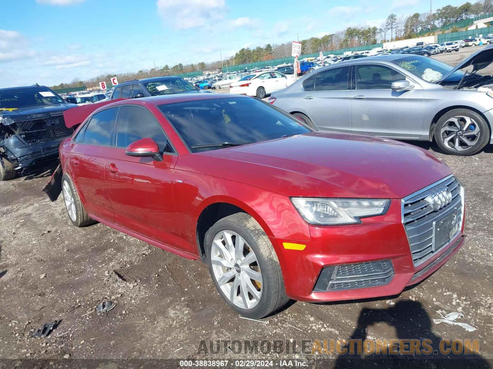 WAUDNAF46JA040627 AUDI A4 2018