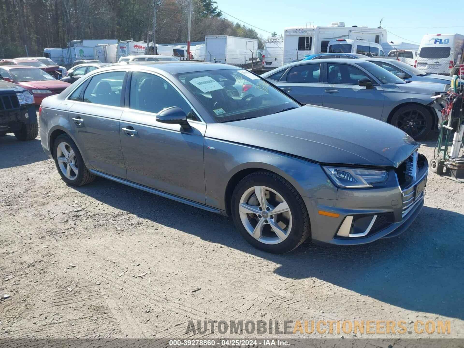 WAUDNAF47KA030139 AUDI A4 2019