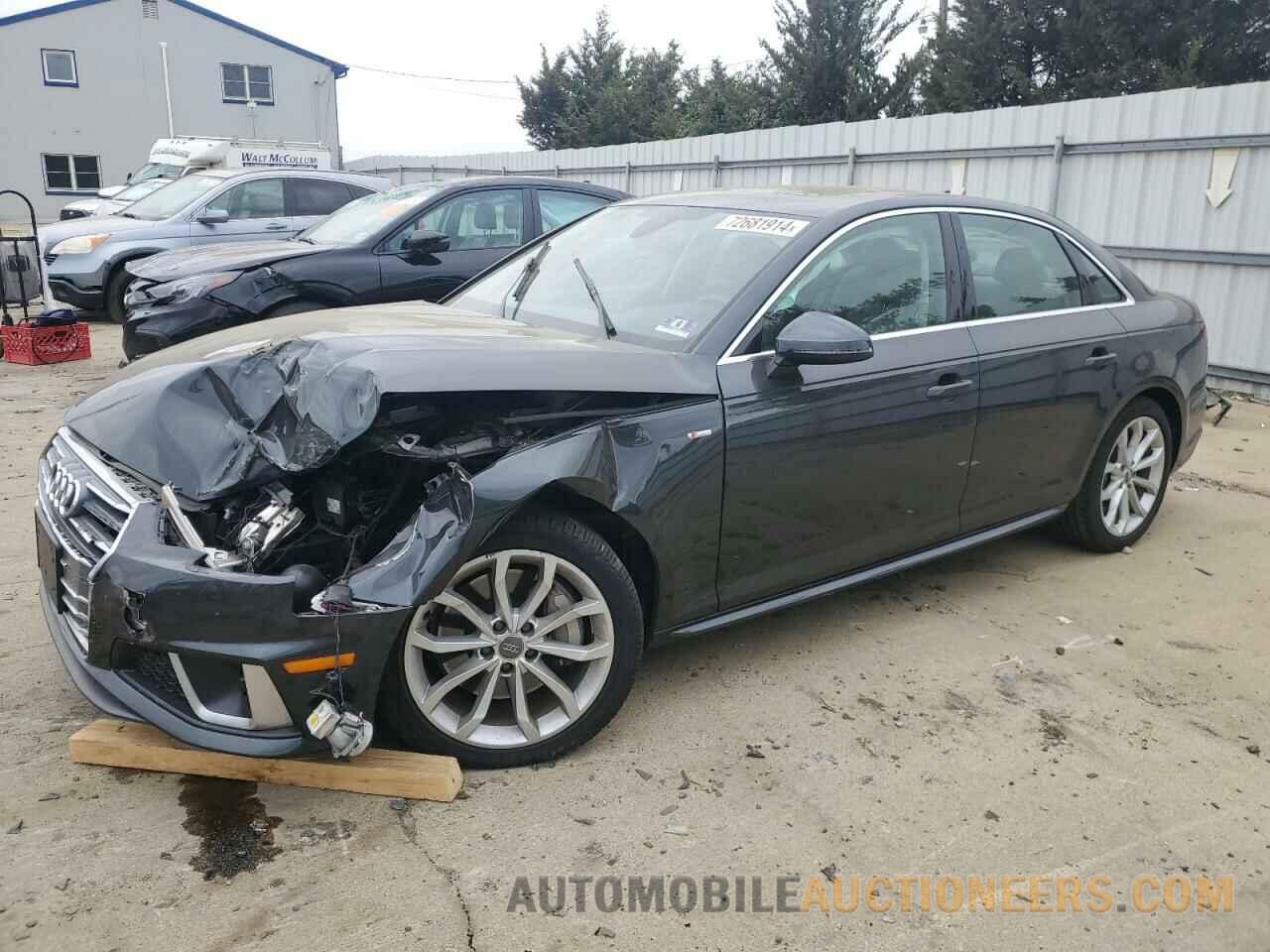 WAUDNAF47KA040122 AUDI A4 2019