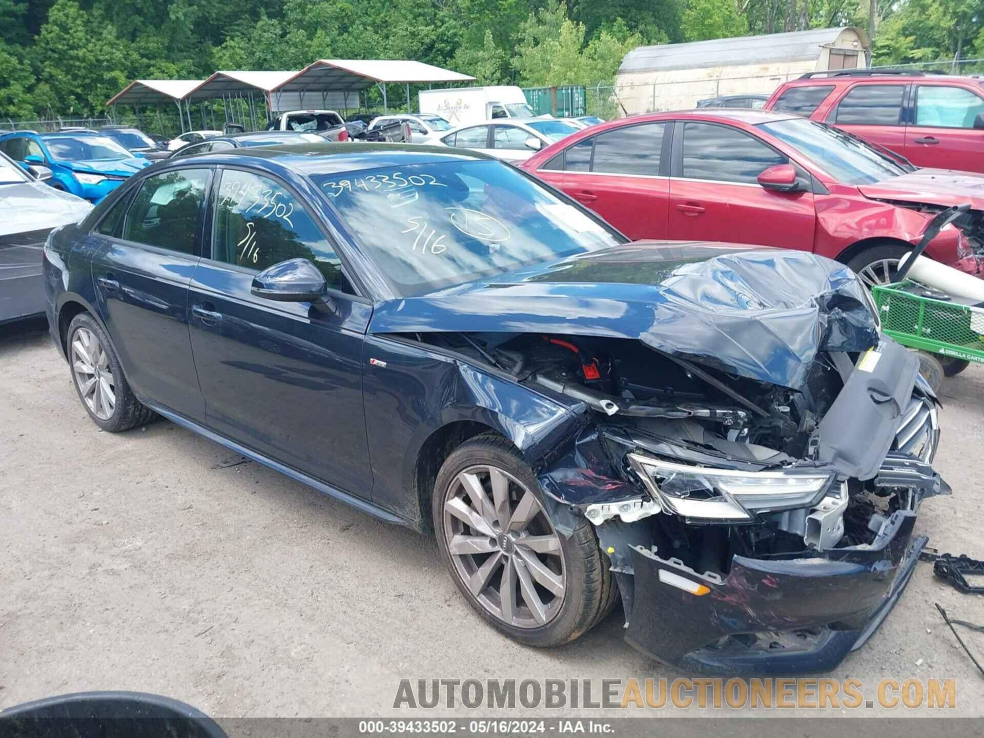 WAUDNAF48JA048566 AUDI A4 2018