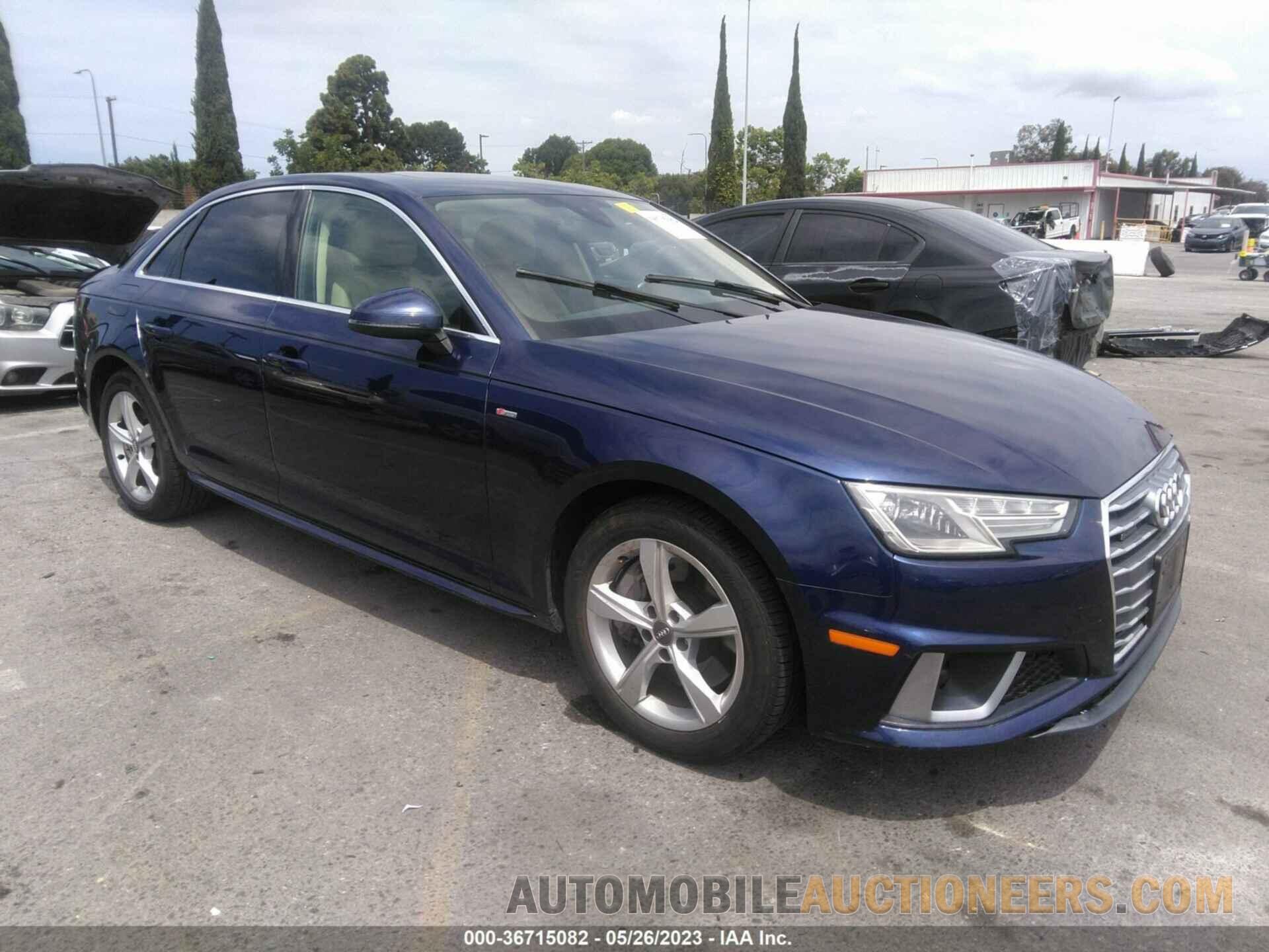 WAUDNAF49KA049632 AUDI A4 2019