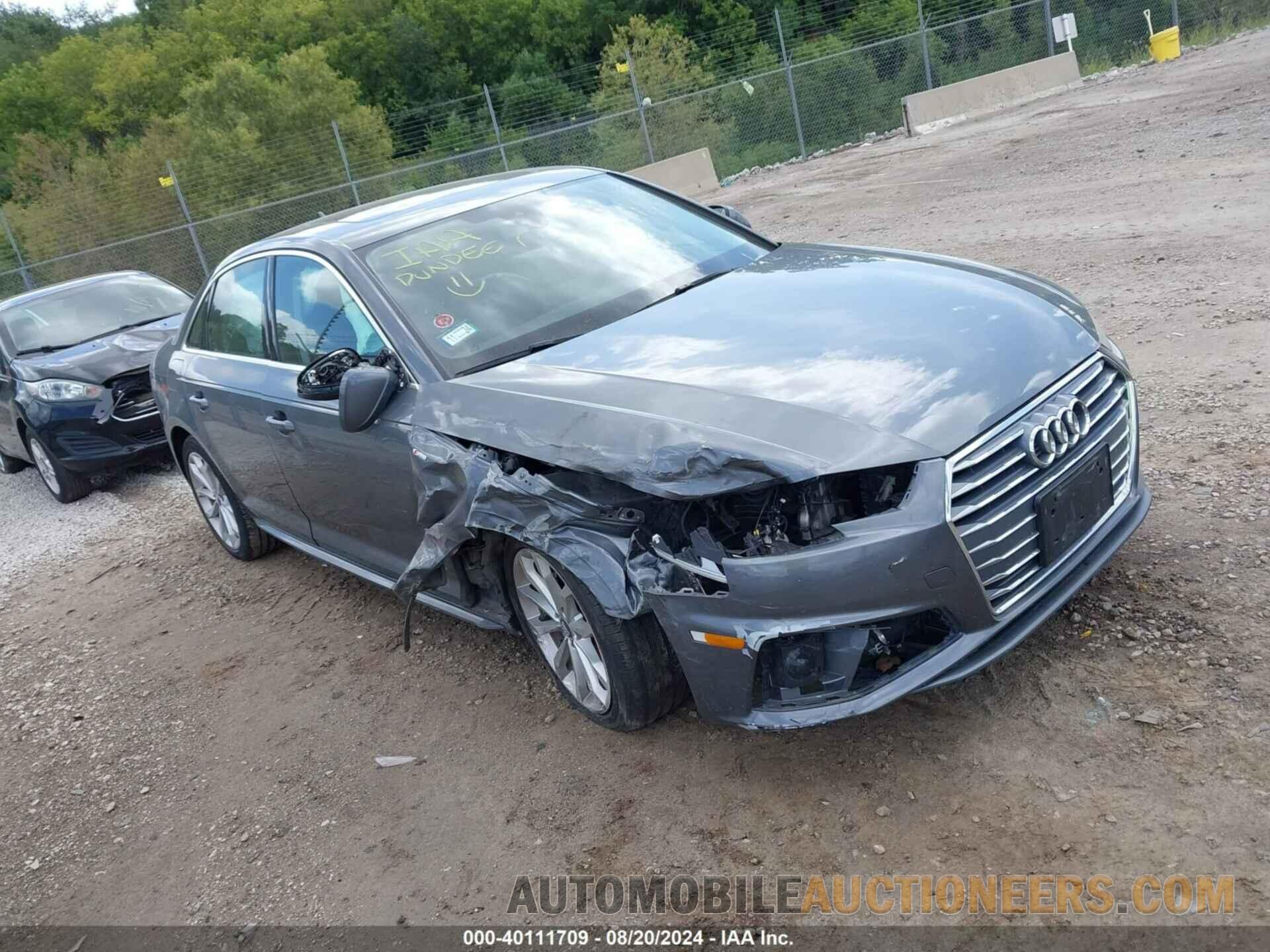 WAUDNAF49KA116276 AUDI A4 2019