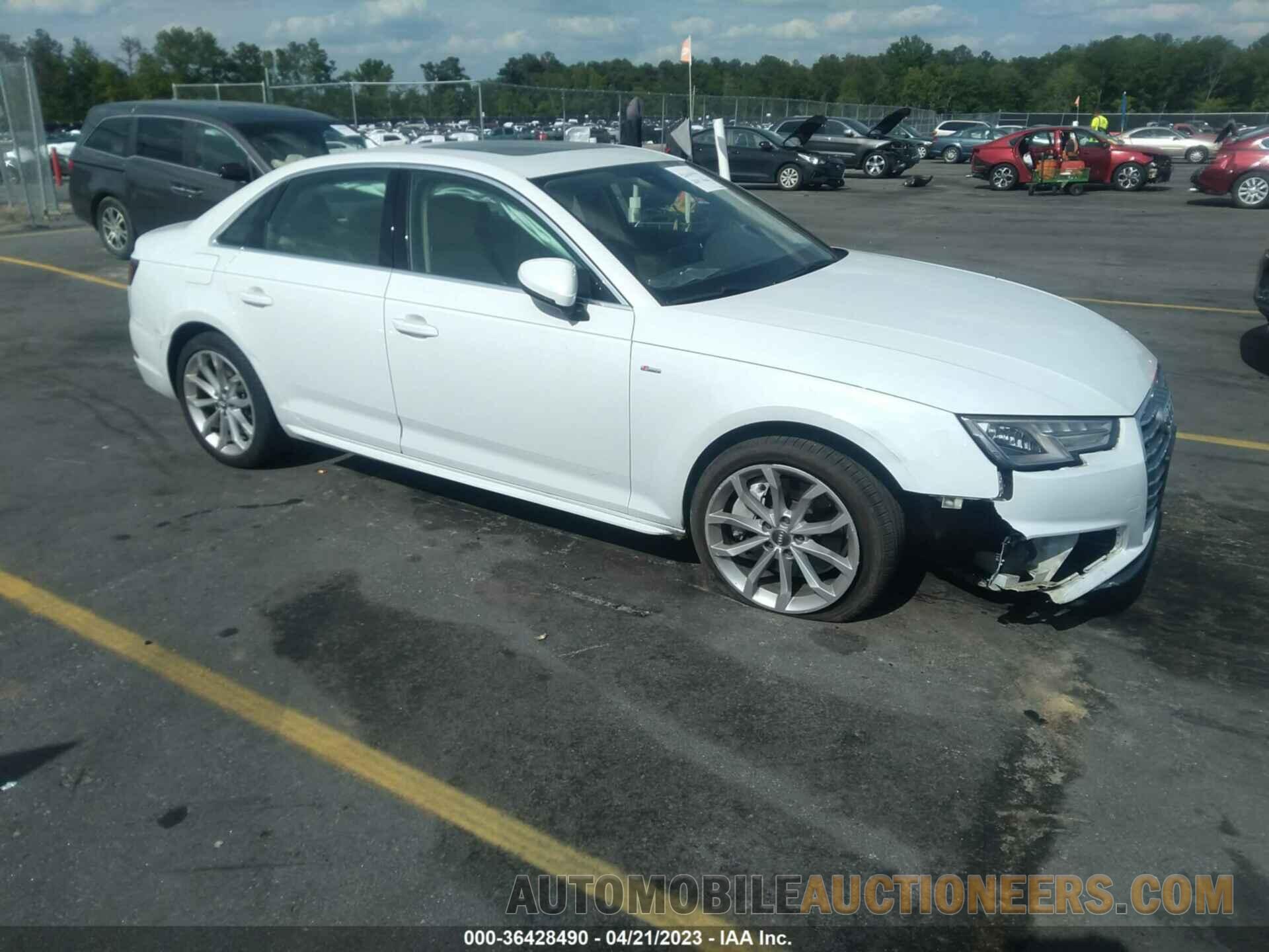 WAUDNAF49KN014310 AUDI A4 2019