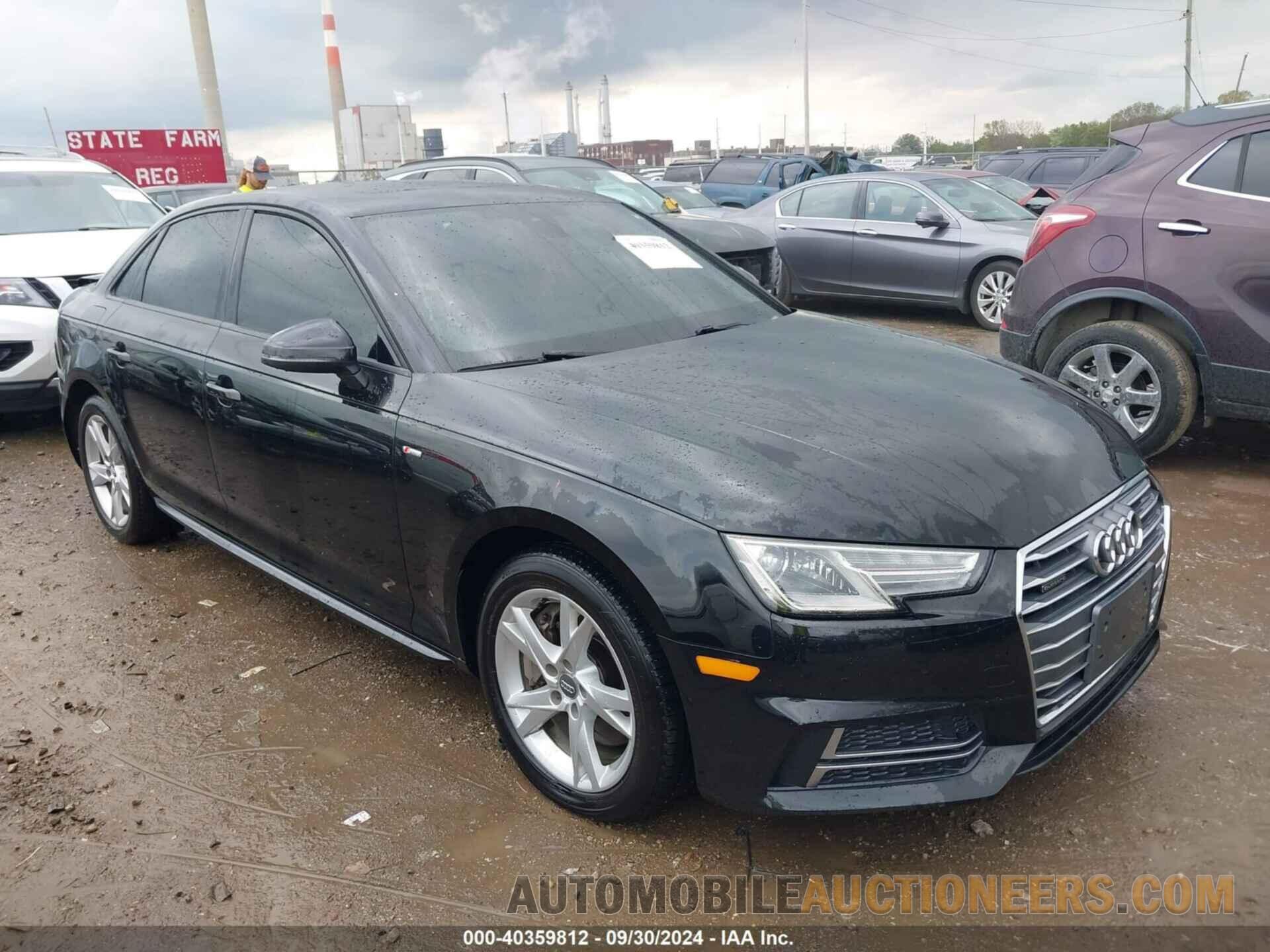 WAUDNAF4XJA018078 AUDI A4 2018