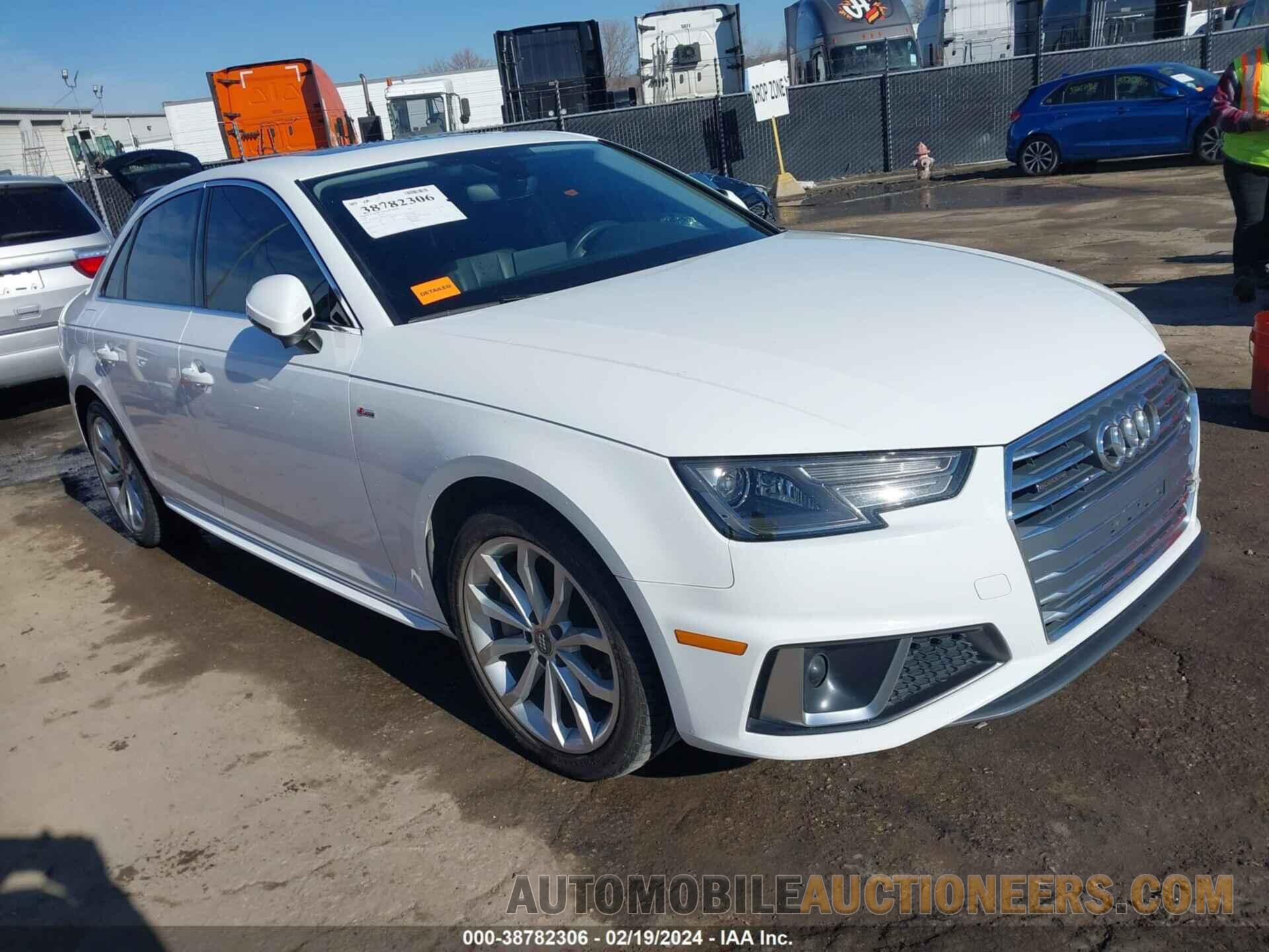 WAUDNAF4XKN021072 AUDI A4 2019