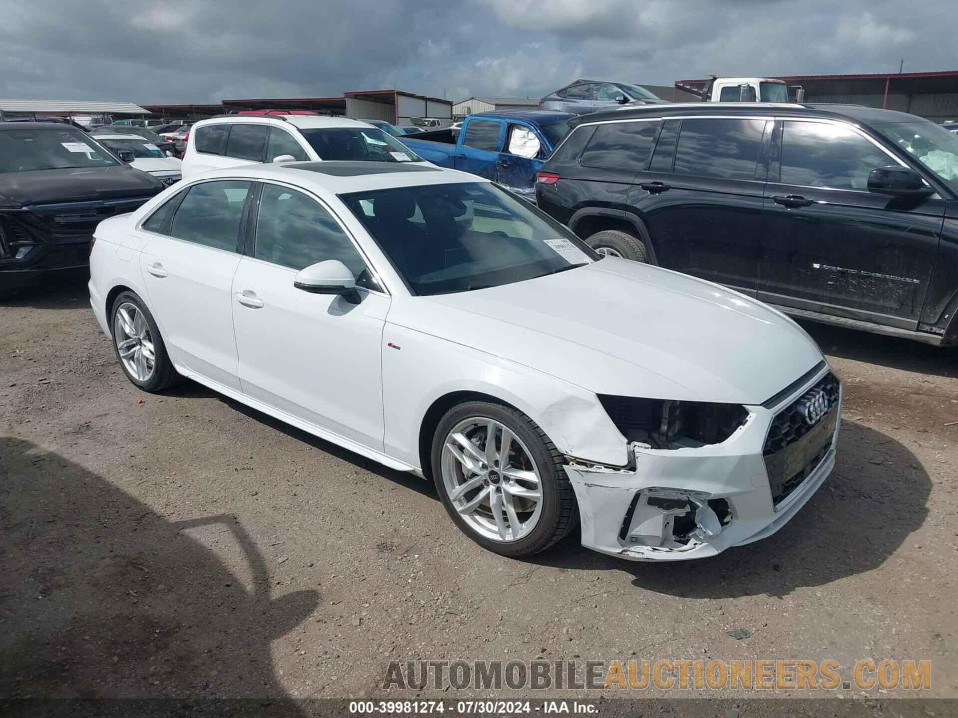 WAUEAAF41NN015407 AUDI A4 2022