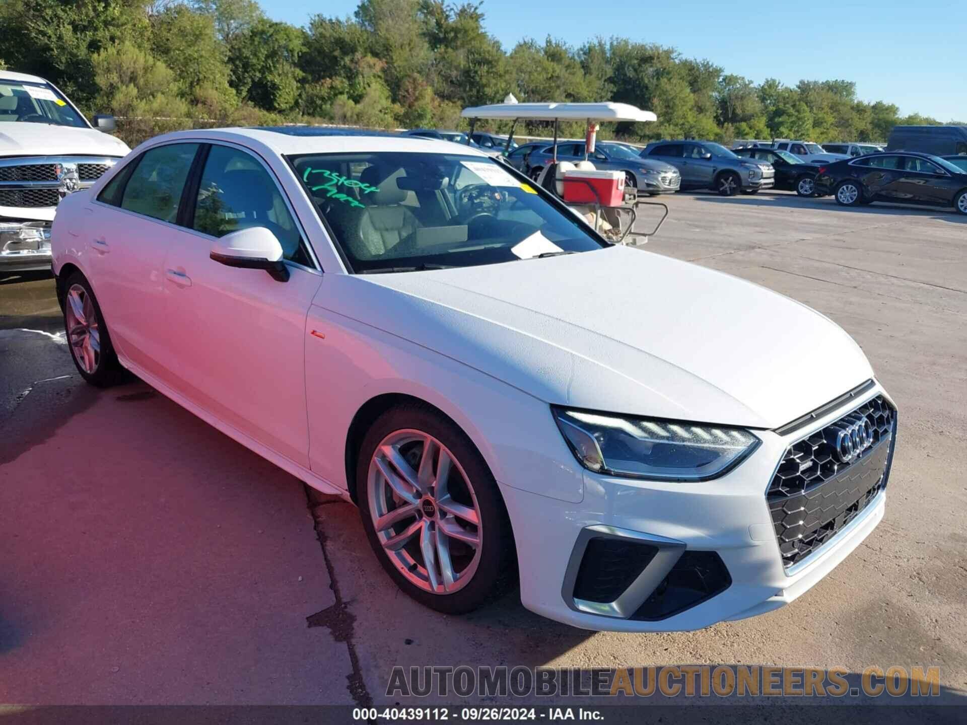 WAUEAAF43NN015439 AUDI A4 2022