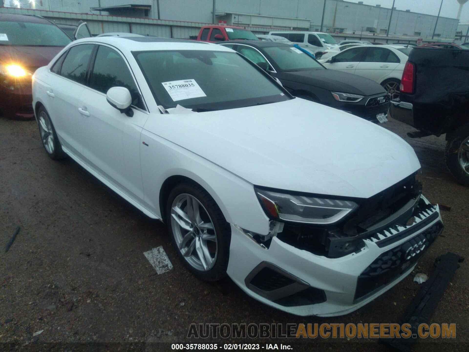 WAUEAAF45NN014423 AUDI A4 SEDAN 2022