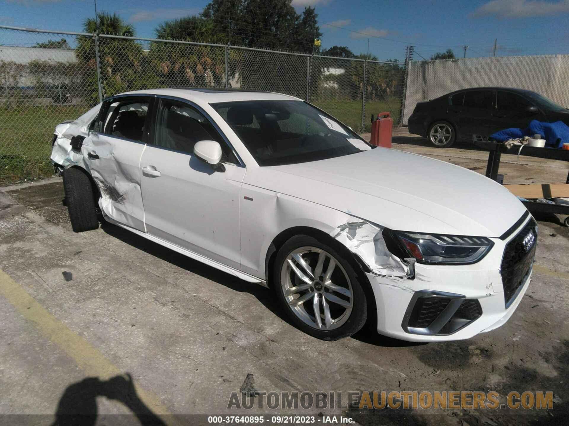 WAUEAAF46NN015094 AUDI A4 SEDAN 2022