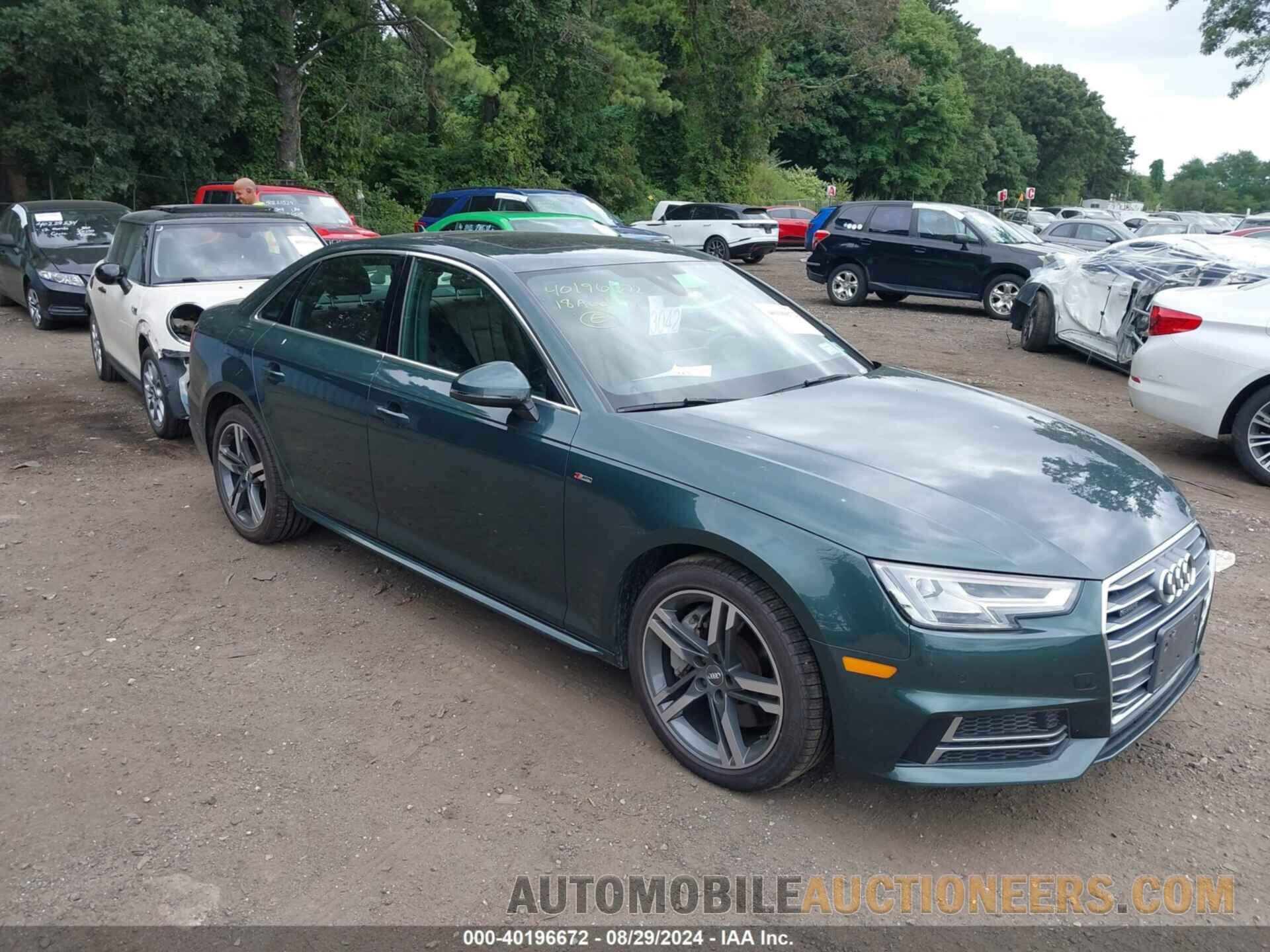 WAUENAF41JA051765 AUDI A4 2018