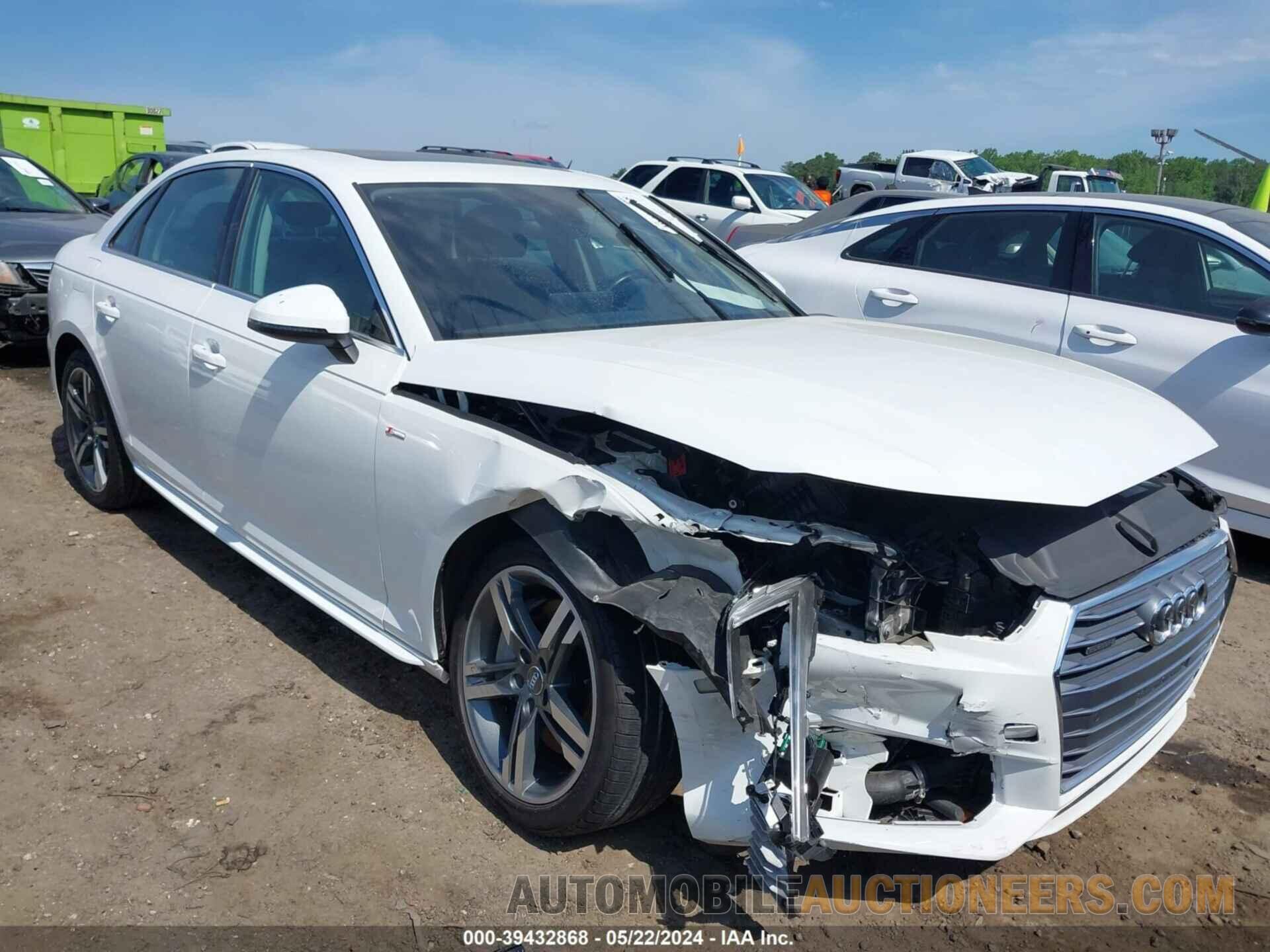 WAUENAF43HN006524 AUDI A4 2017