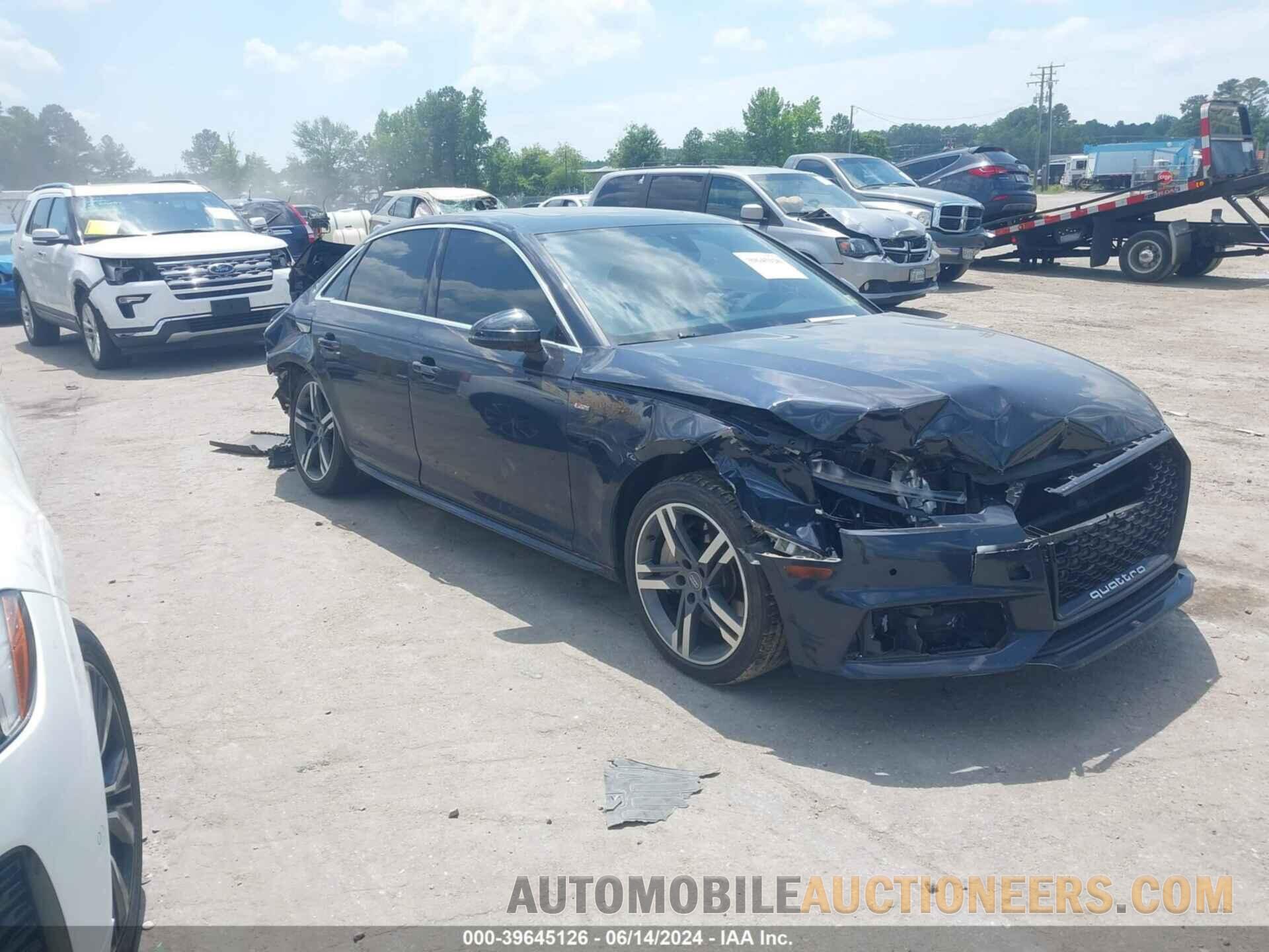 WAUENAF43HN046859 AUDI A4 2017