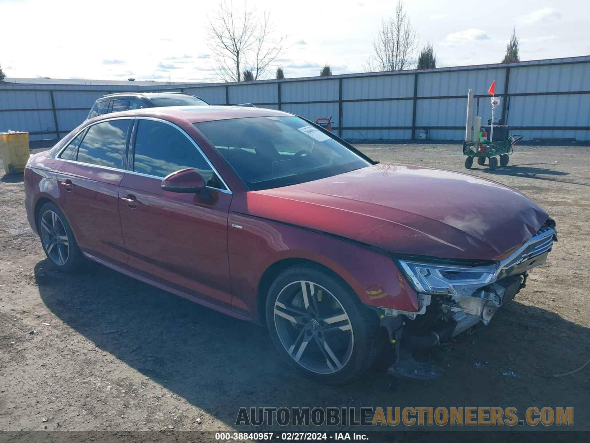 WAUENAF43JA044140 AUDI A4 2018