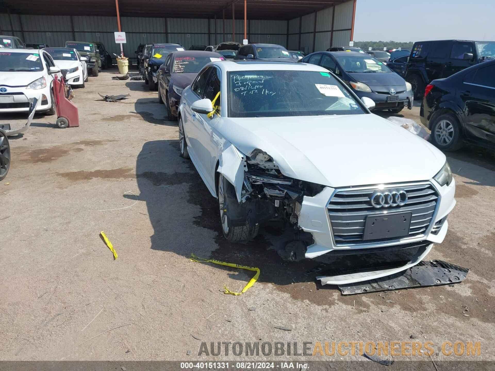 WAUENAF44HN018603 AUDI A4 2017