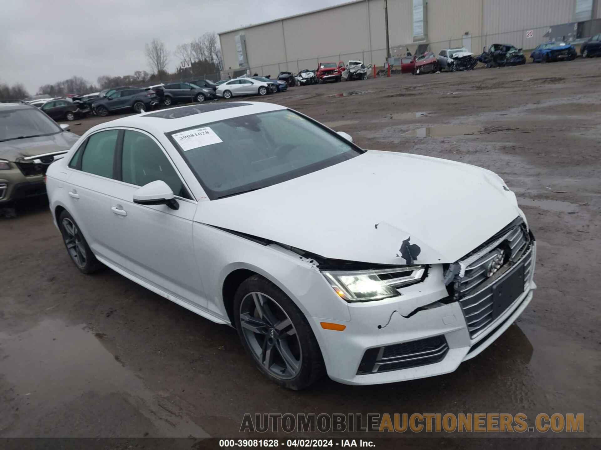 WAUENAF46JN019399 AUDI A4 2018