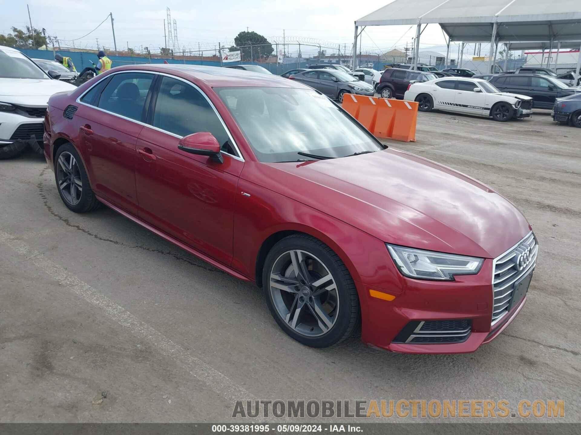 WAUENAF47JA093812 AUDI A4 2018