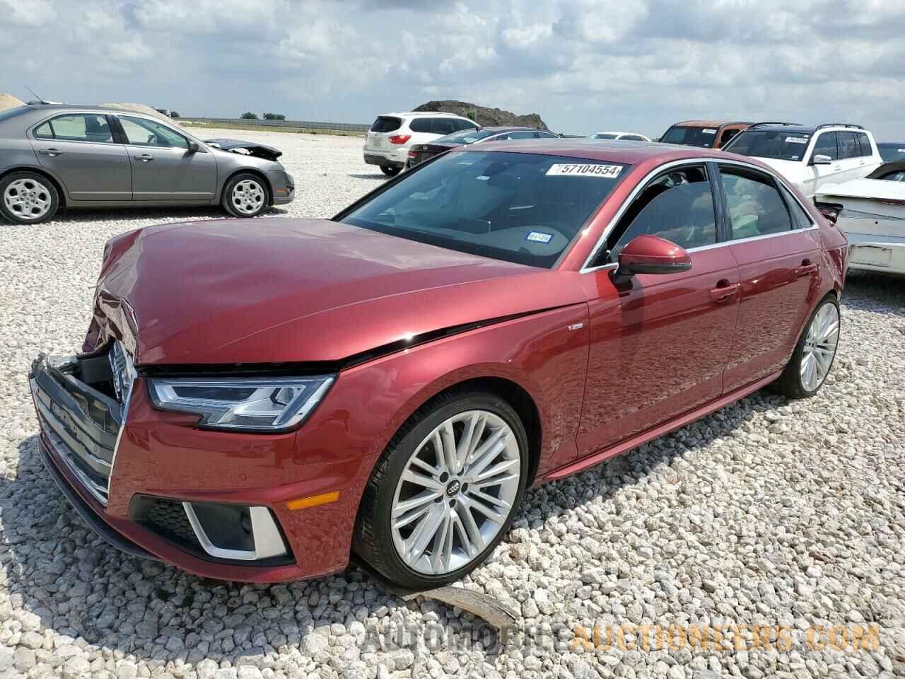 WAUENAF47KA008744 AUDI A4 2019